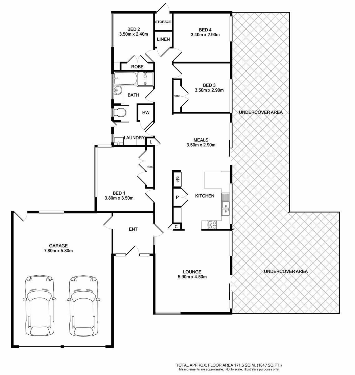 Floorplan of Homely house listing, 16 Gardner Street, Wodonga VIC 3690