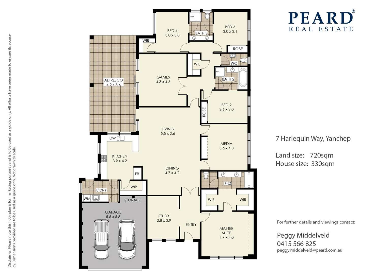 Floorplan of Homely house listing, 7 Harlequin Way, Yanchep WA 6035