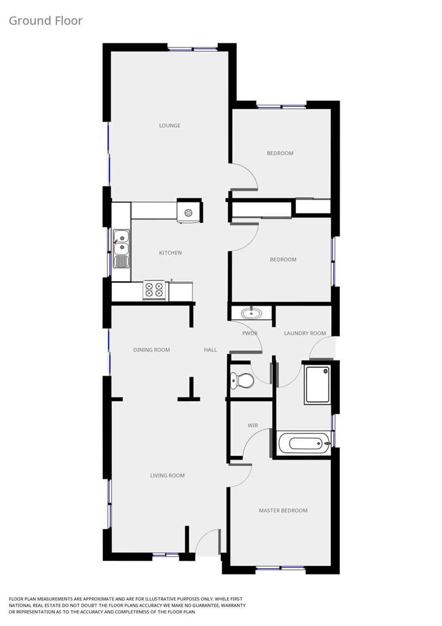 Floorplan of Homely house listing, 6 Basil Court, Baranduda VIC 3691