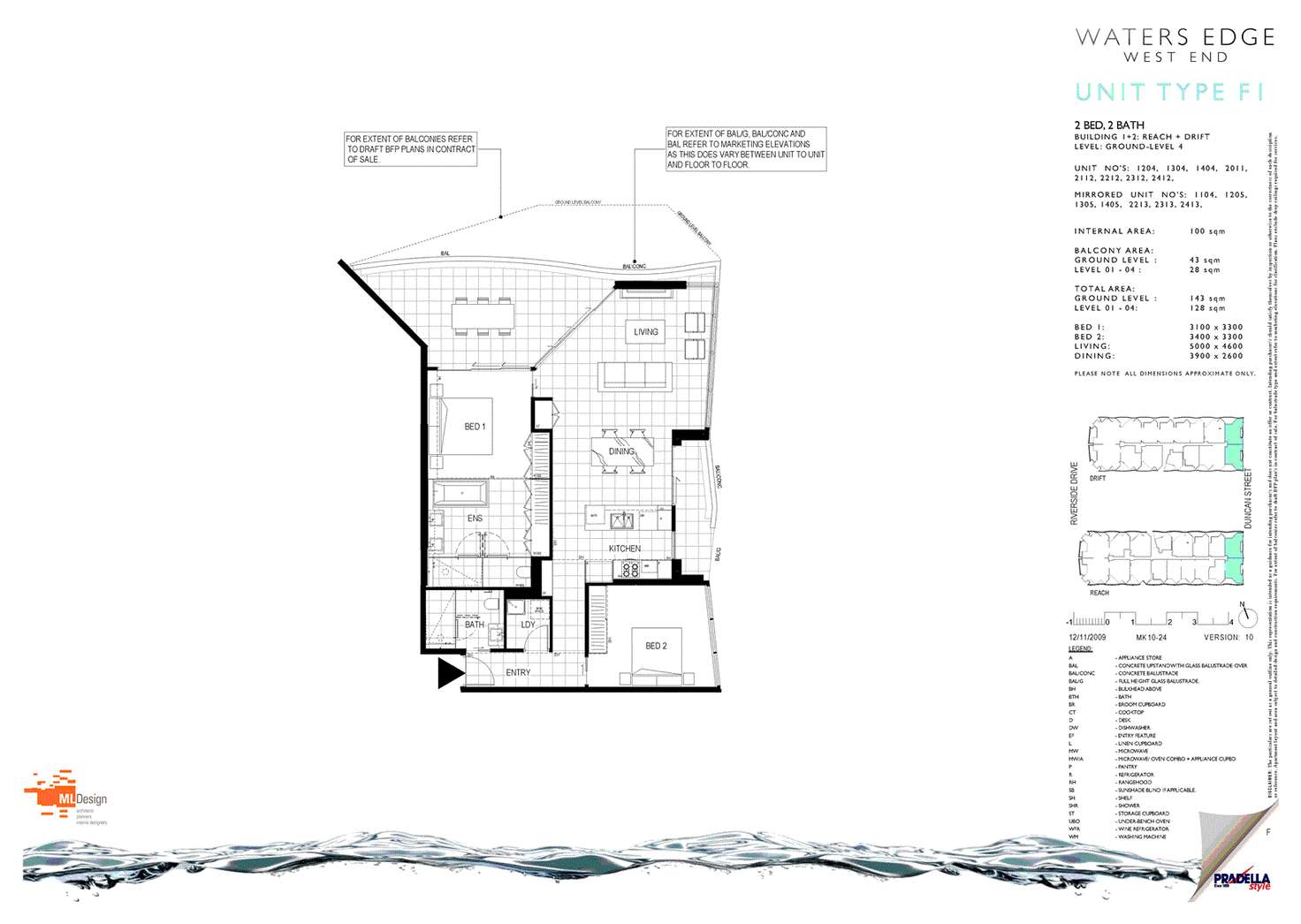 Floorplan of Homely apartment listing, 1305/45 Duncan Street, West End QLD 4101