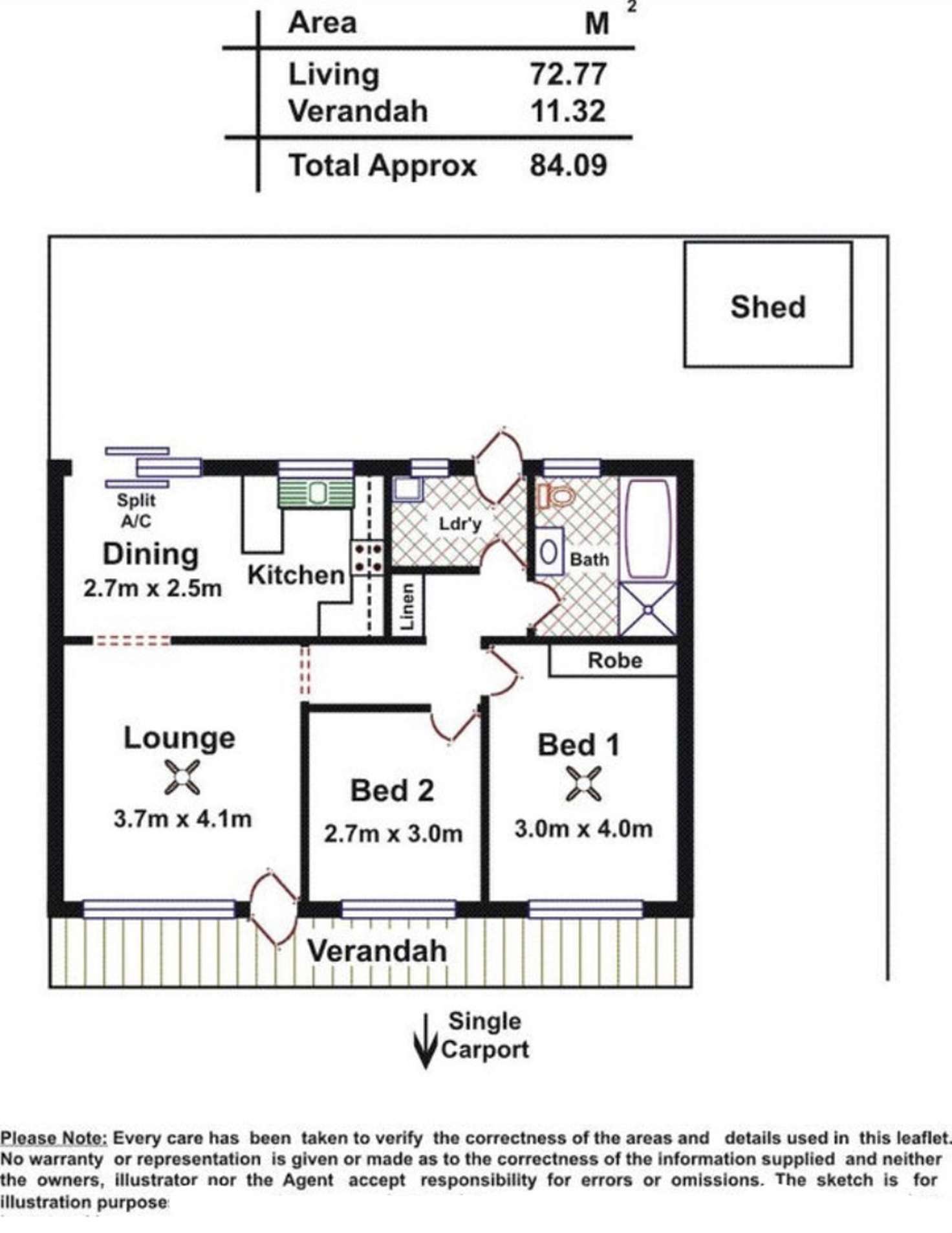 Floorplan of Homely house listing, 6/7 John Street, Woodside SA 5244
