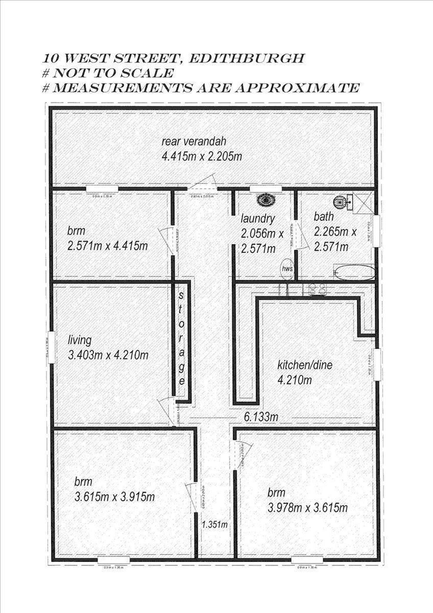Floorplan of Homely house listing, 10 West Street, Edithburgh SA 5583