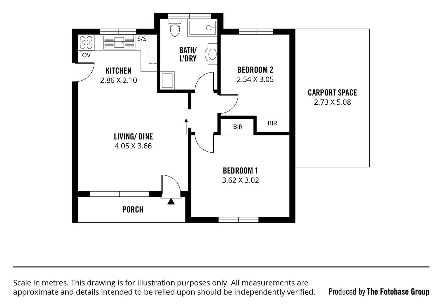 Floorplan of Homely unit listing, 2/2A Ferguson Avenue, Myrtle Bank SA 5064