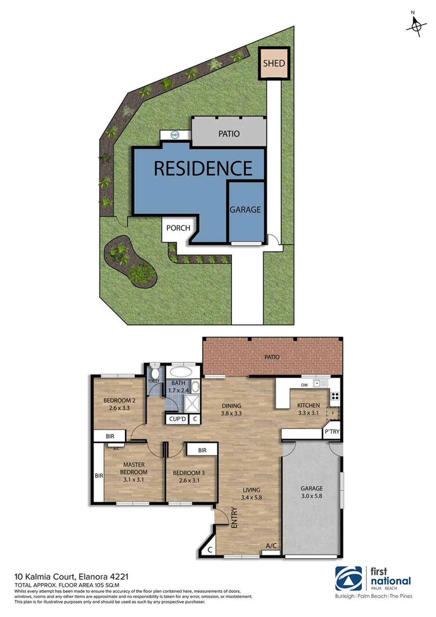 Floorplan of Homely house listing, 10 Kalmia Court, Elanora QLD 4221