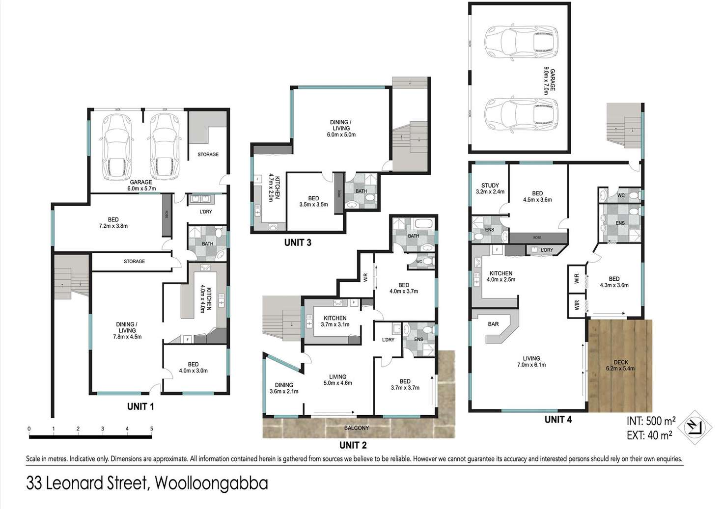 Floorplan of Homely blockOfUnits listing, 33 Leonard Street, Woolloongabba QLD 4102