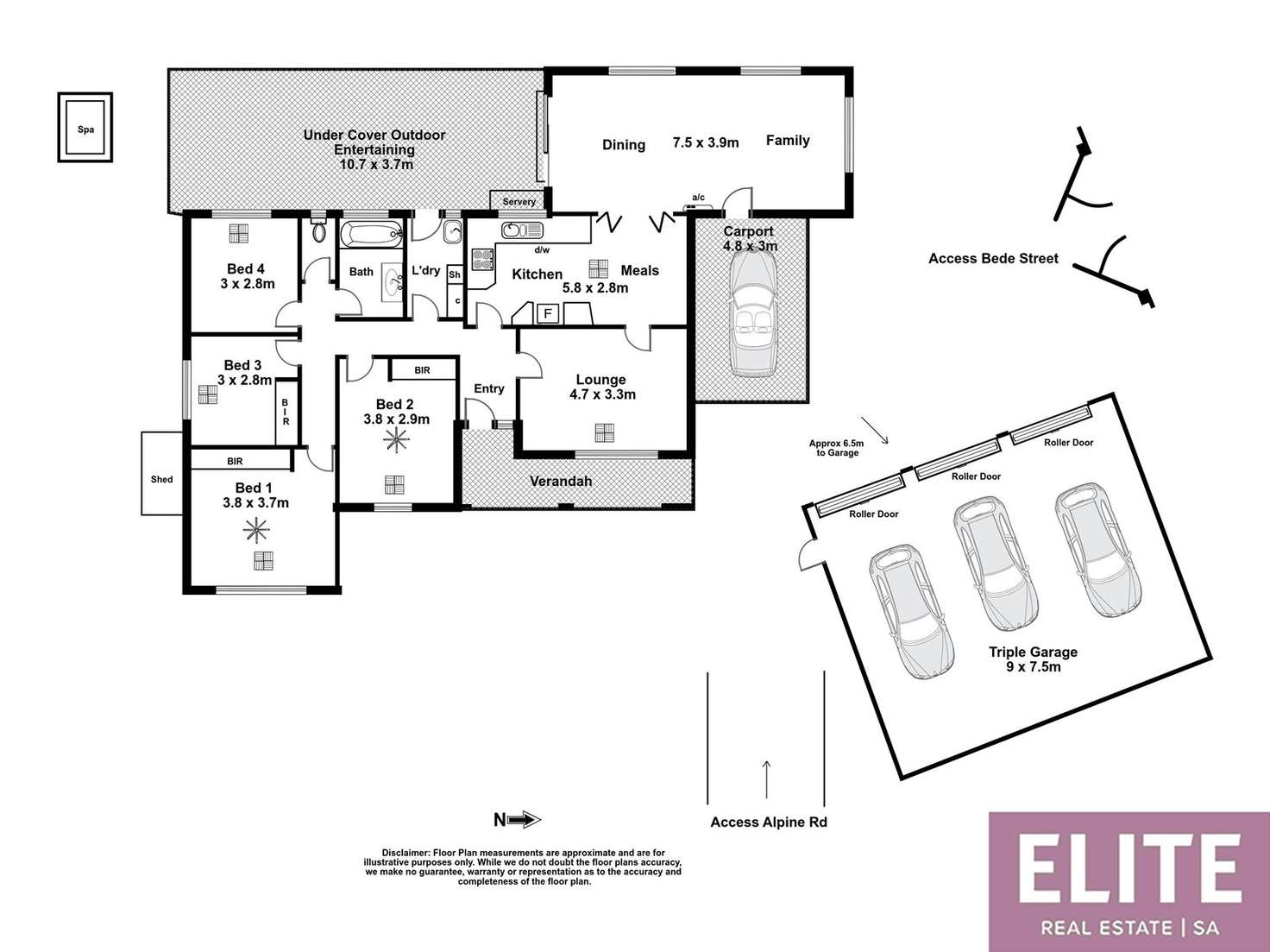 Floorplan of Homely house listing, 23a Alpine Road, Seacombe Heights SA 5047