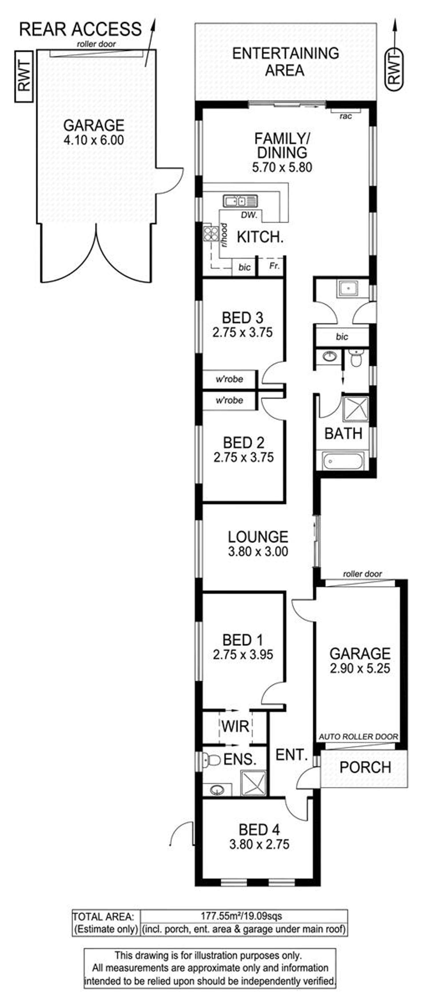 Floorplan of Homely house listing, 4 Addison Road, Hove SA 5048