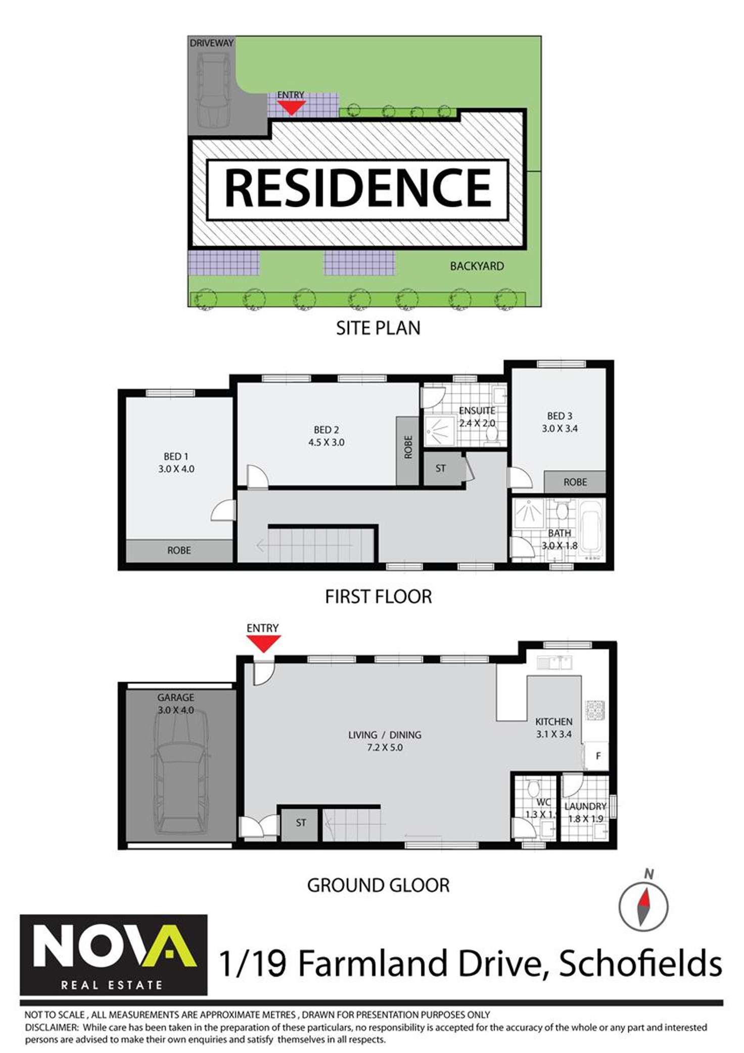 Floorplan of Homely townhouse listing, 1/19 Farmland Drive, Schofields NSW 2762