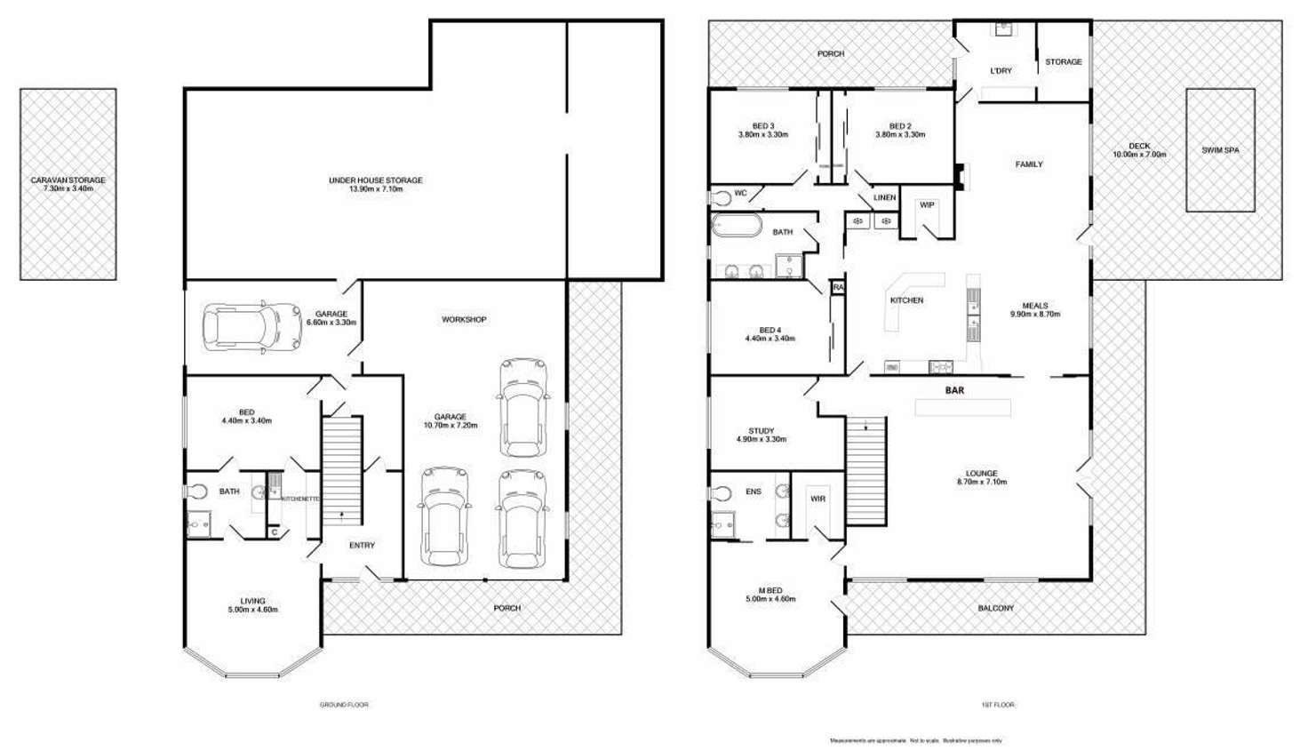 Floorplan of Homely house listing, 8 Beard Crescent, Wodonga VIC 3690