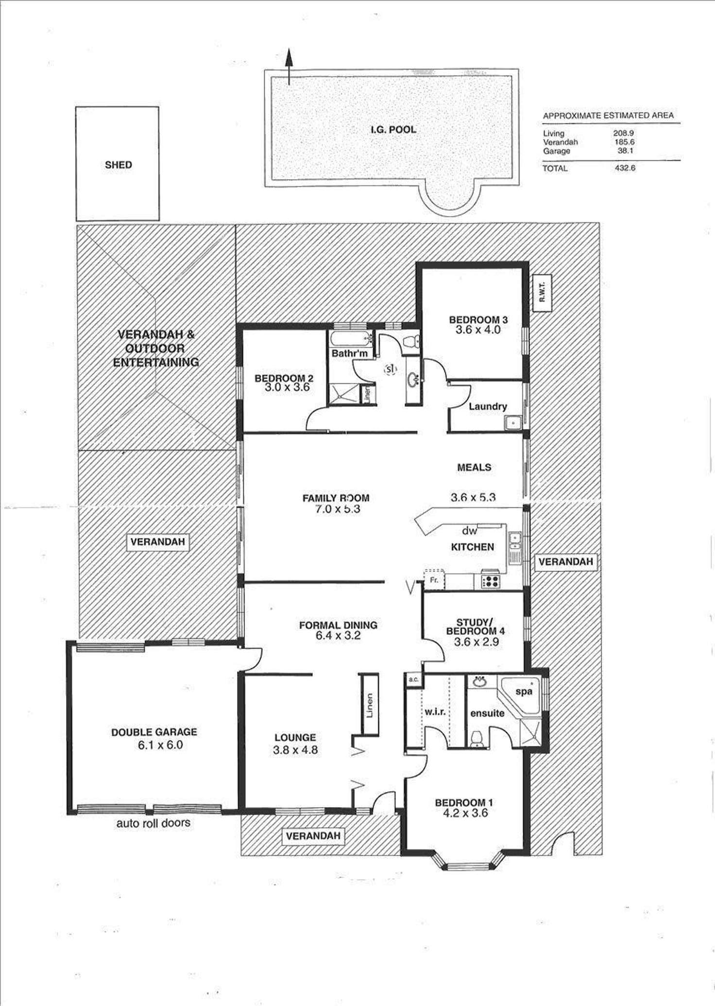 Floorplan of Homely house listing, 8 Boundy Road, Highbury SA 5089