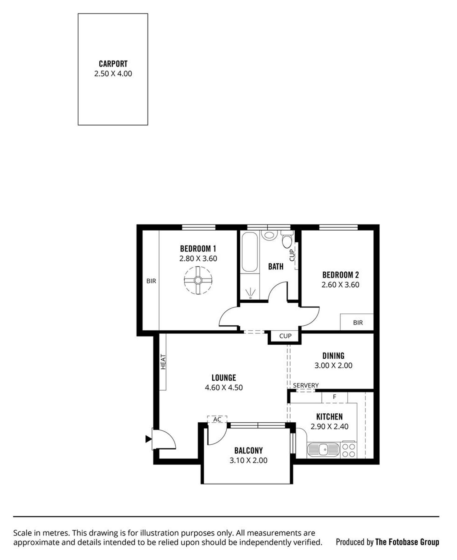 Floorplan of Homely unit listing, 33 Knox Court ~ 53 King William Road, Unley SA 5061