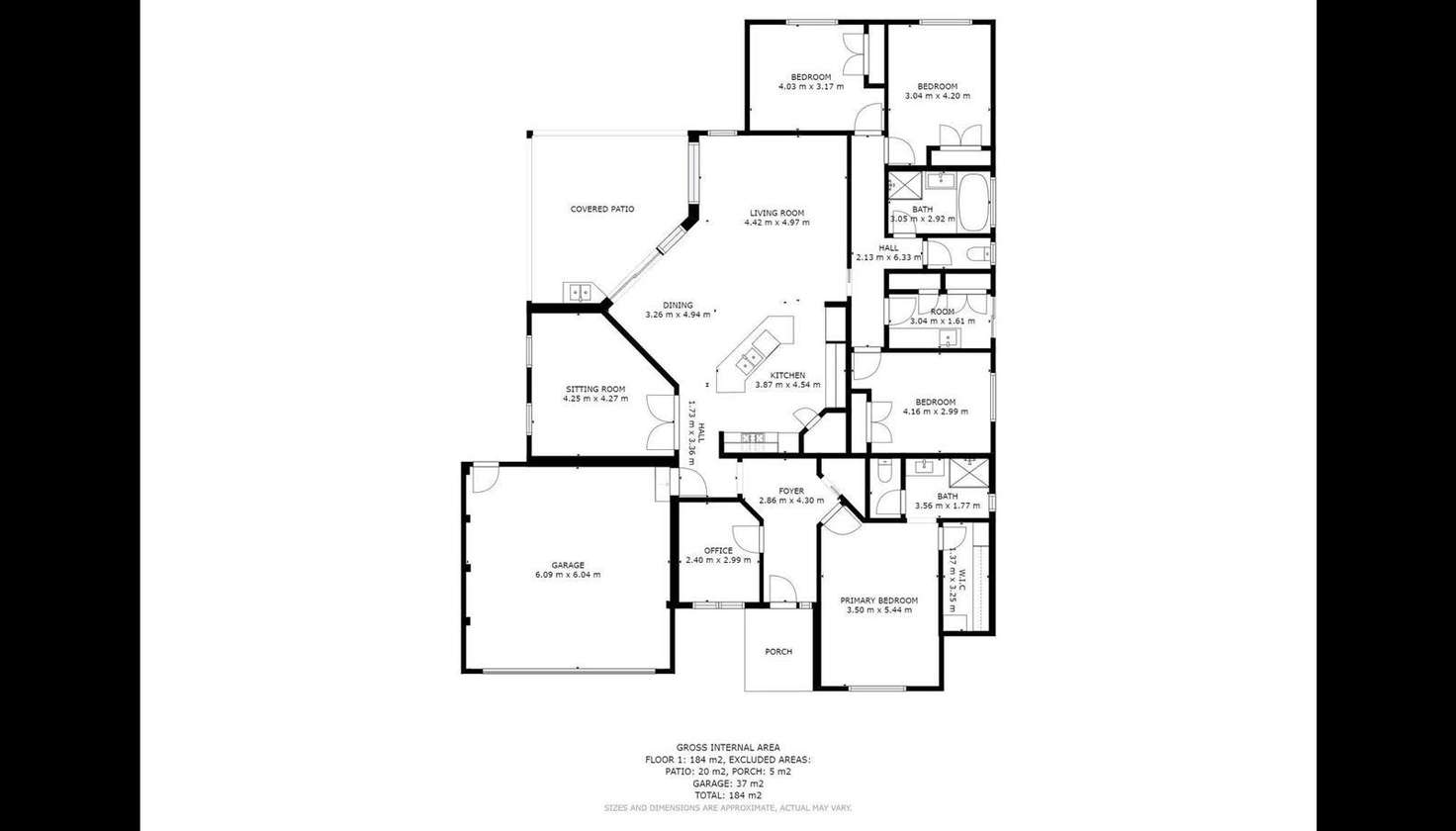 Floorplan of Homely house listing, 3 Pembroke Crescent, Wodonga VIC 3690