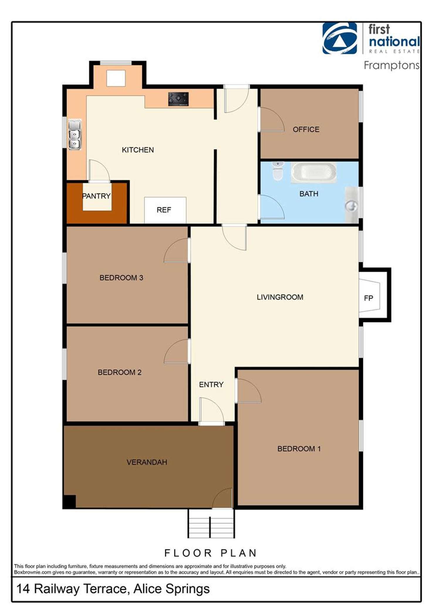 Floorplan of Homely house listing, 14 Railway Terrace, Alice Springs NT 870