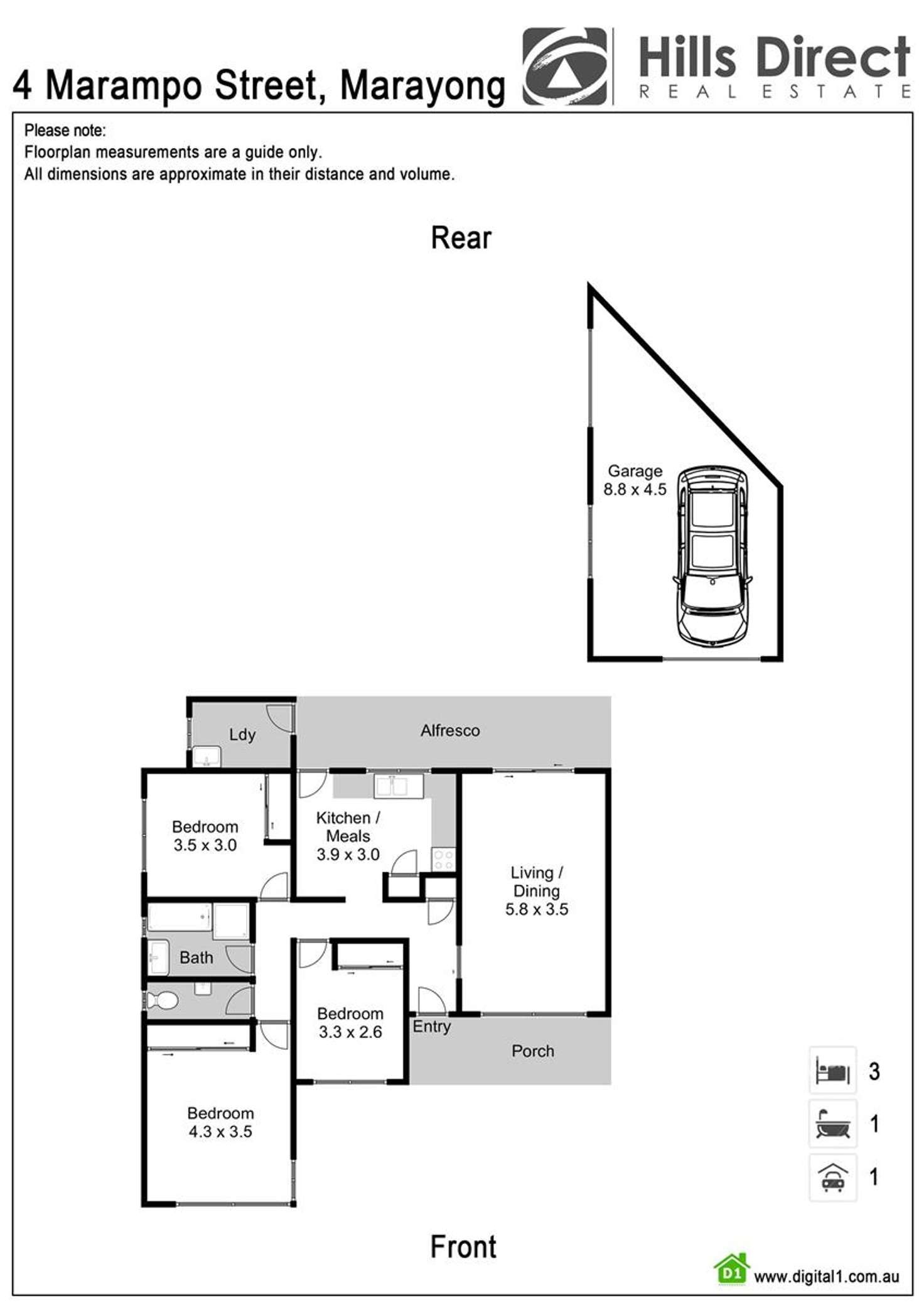 Floorplan of Homely house listing, 4 Marampo Street, Marayong NSW 2148