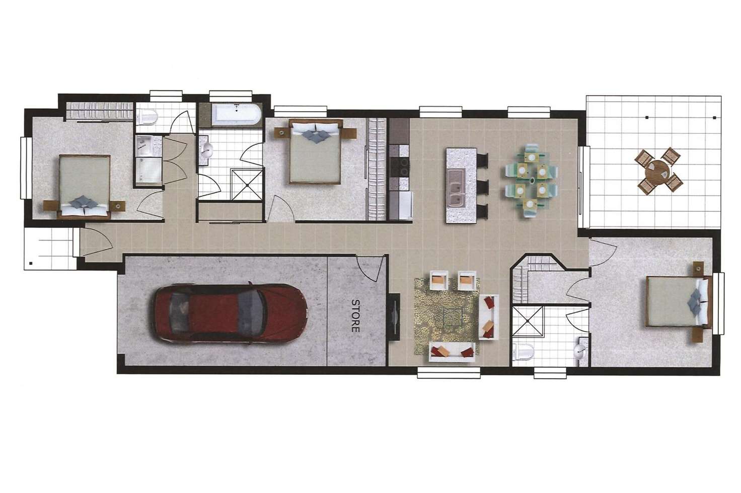 Floorplan of Homely house listing, 32A Highland Way, Biloela QLD 4715