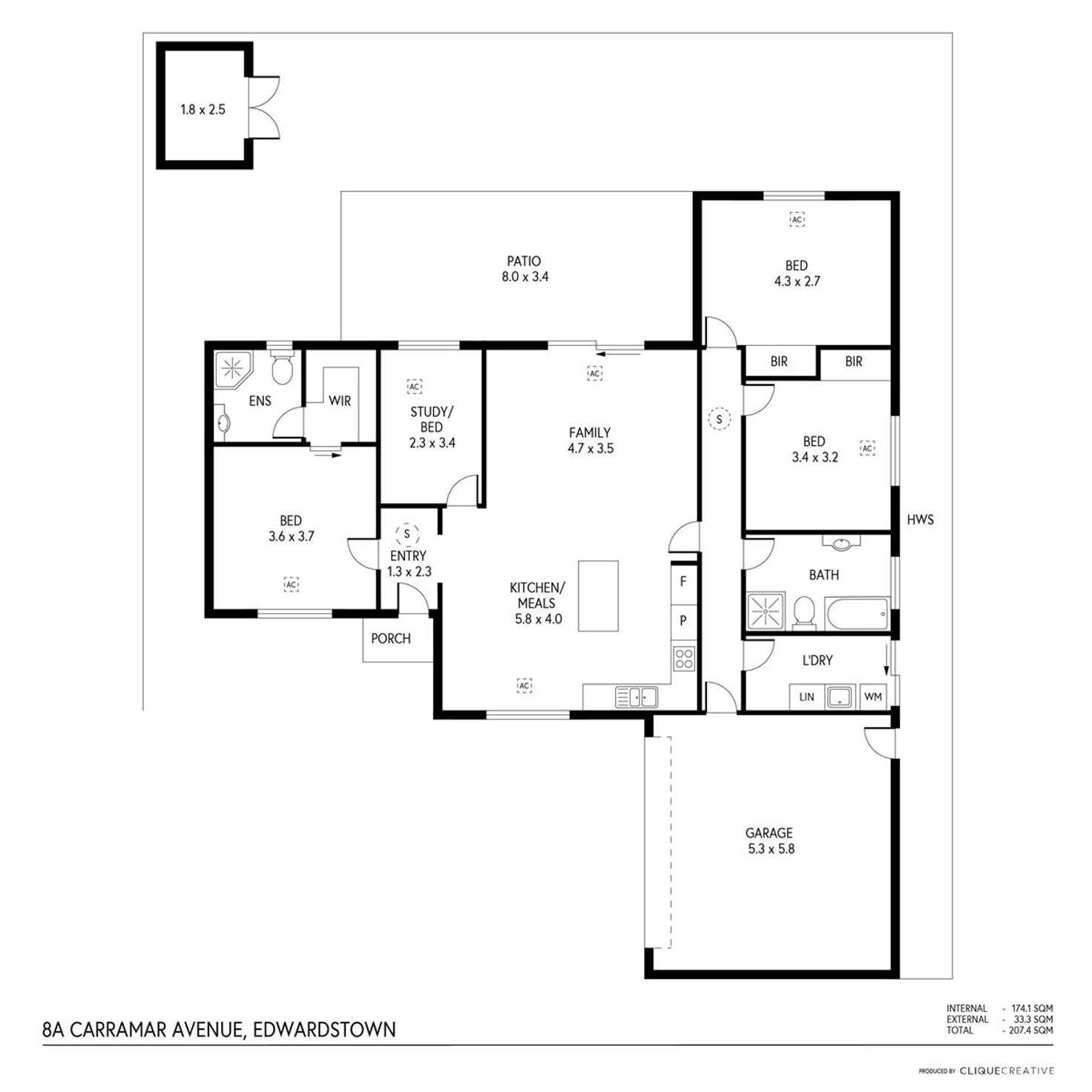 Floorplan of Homely house listing, 8a Carramar Avenue, Edwardstown SA 5039