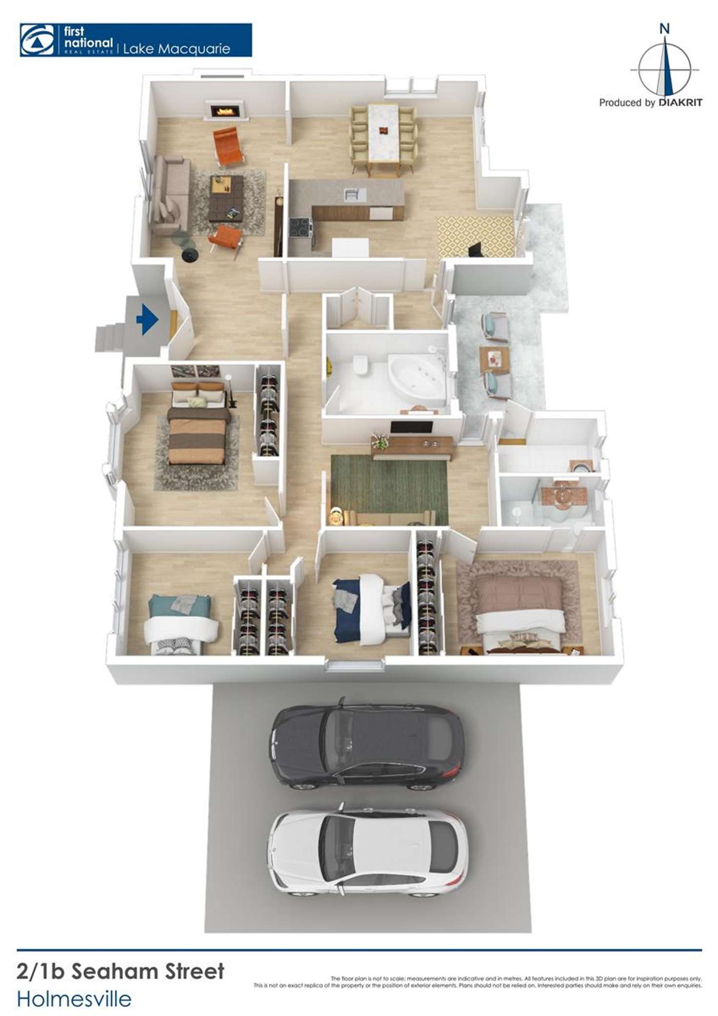 Floorplan of Homely house listing, 2/1B Seaham Street, Holmesville NSW 2286