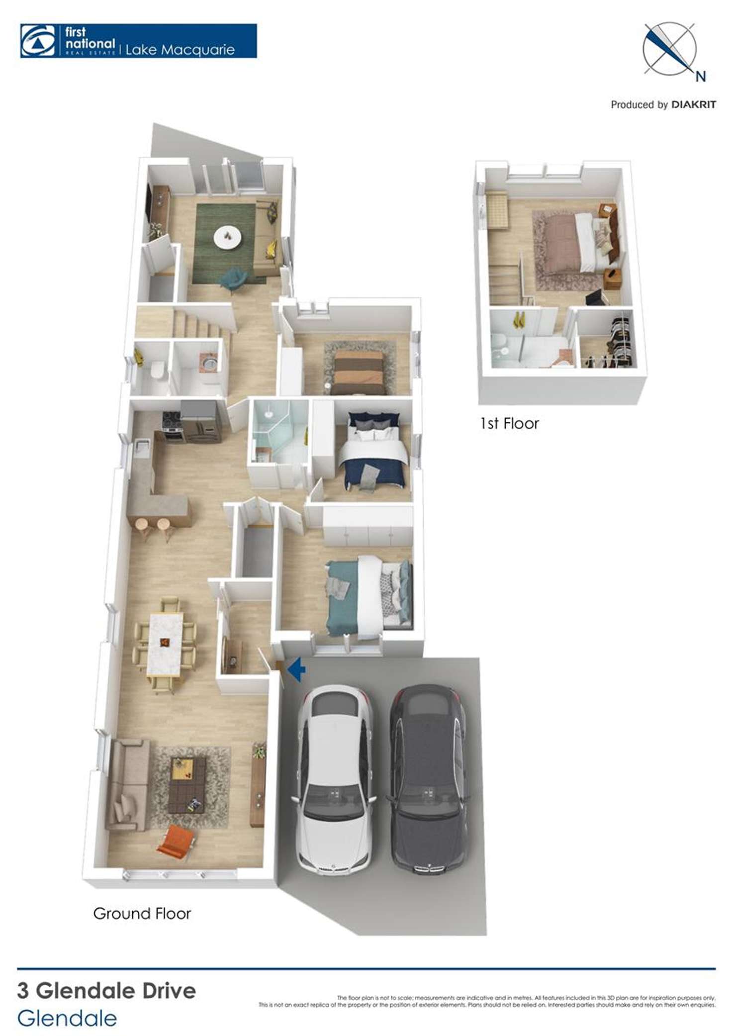 Floorplan of Homely house listing, 3 Glendale Drive, Glendale NSW 2285