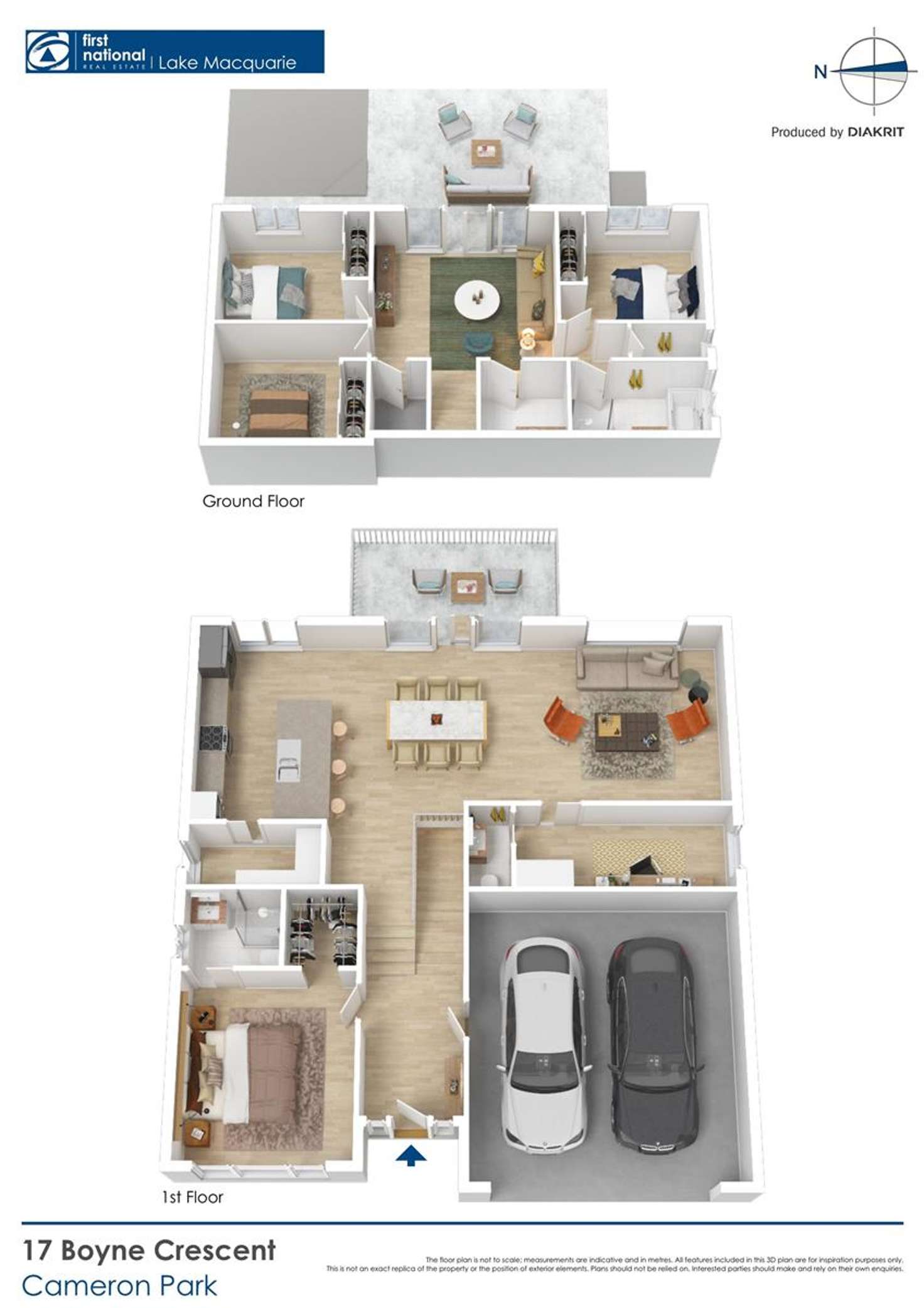 Floorplan of Homely house listing, 17 Boyne Crescent, Cameron Park NSW 2285