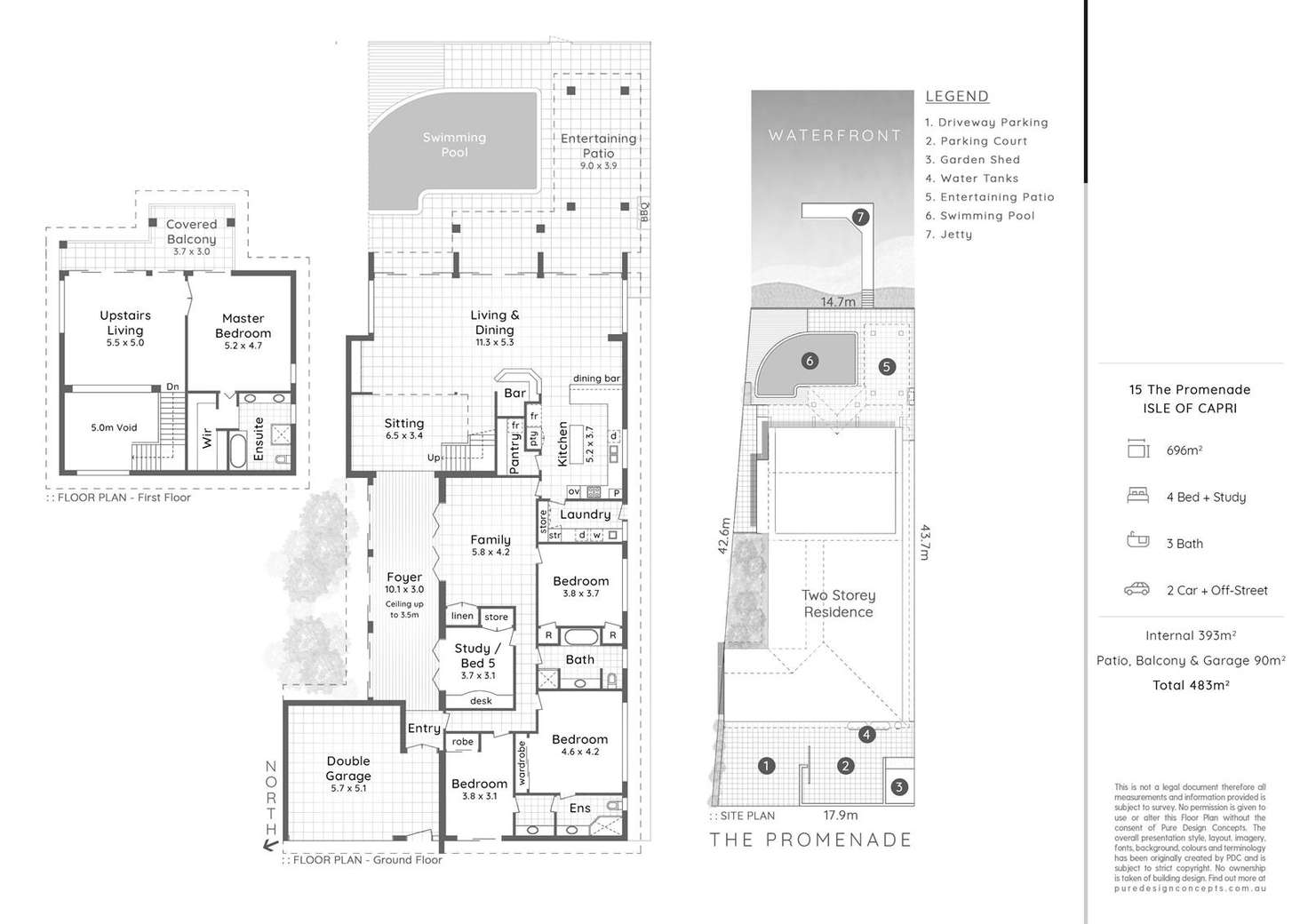 Floorplan of Homely house listing, 15 The Promenade, Isle Of Capri QLD 4217
