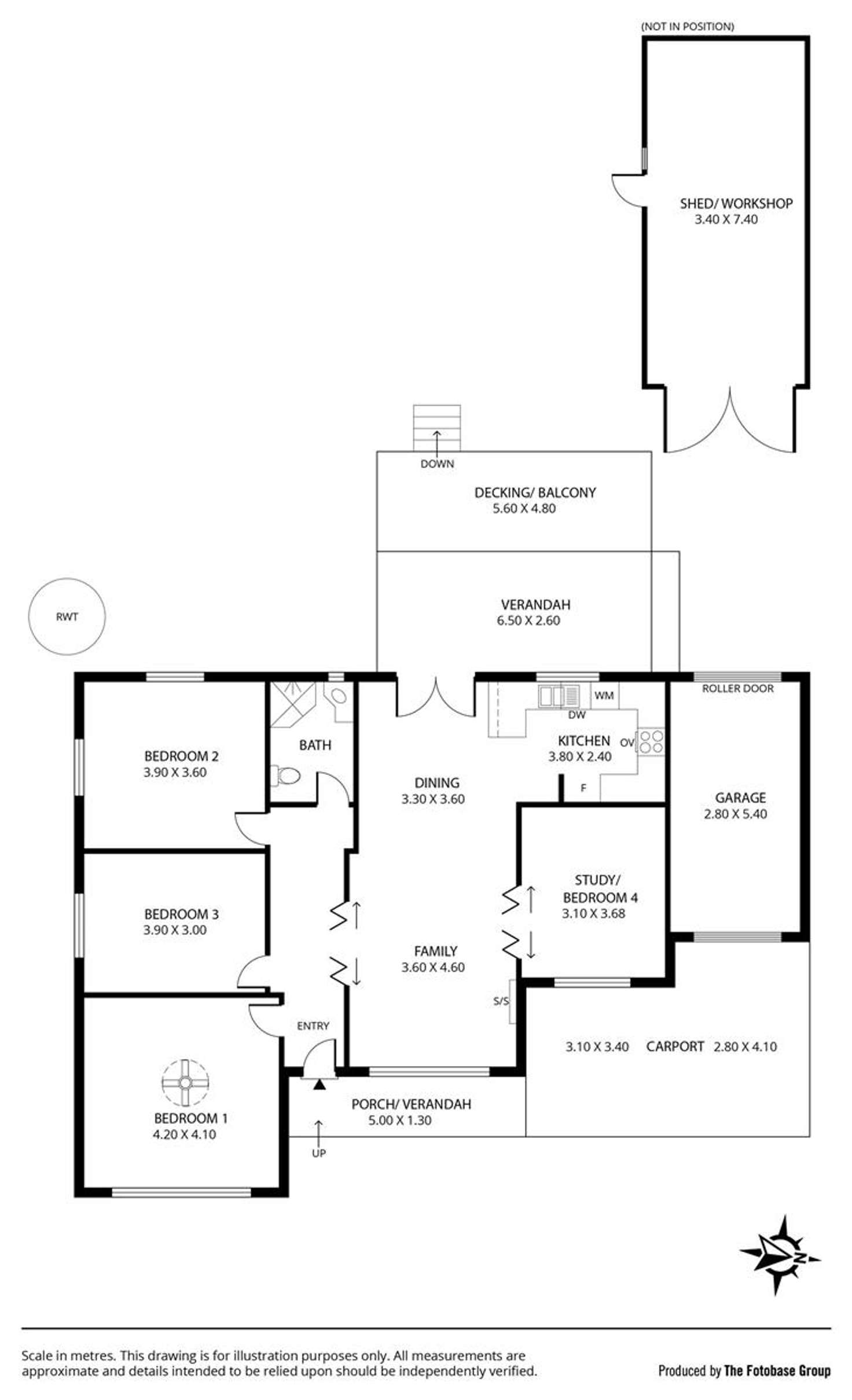Floorplan of Homely house listing, 43 Catherine Street, Lower Mitcham SA 5062