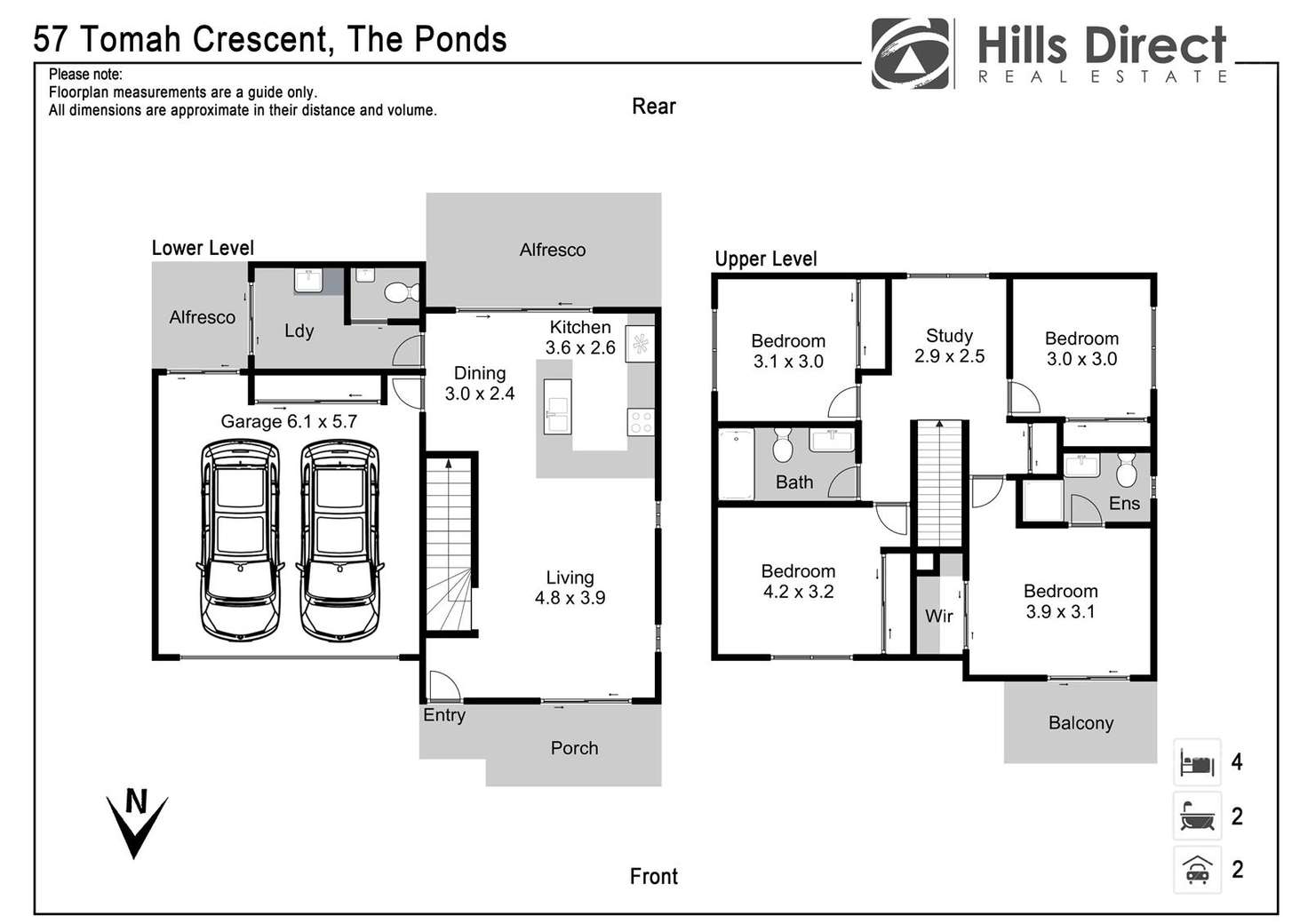 Floorplan of Homely house listing, 57 Tomah Crescent, The Ponds NSW 2769