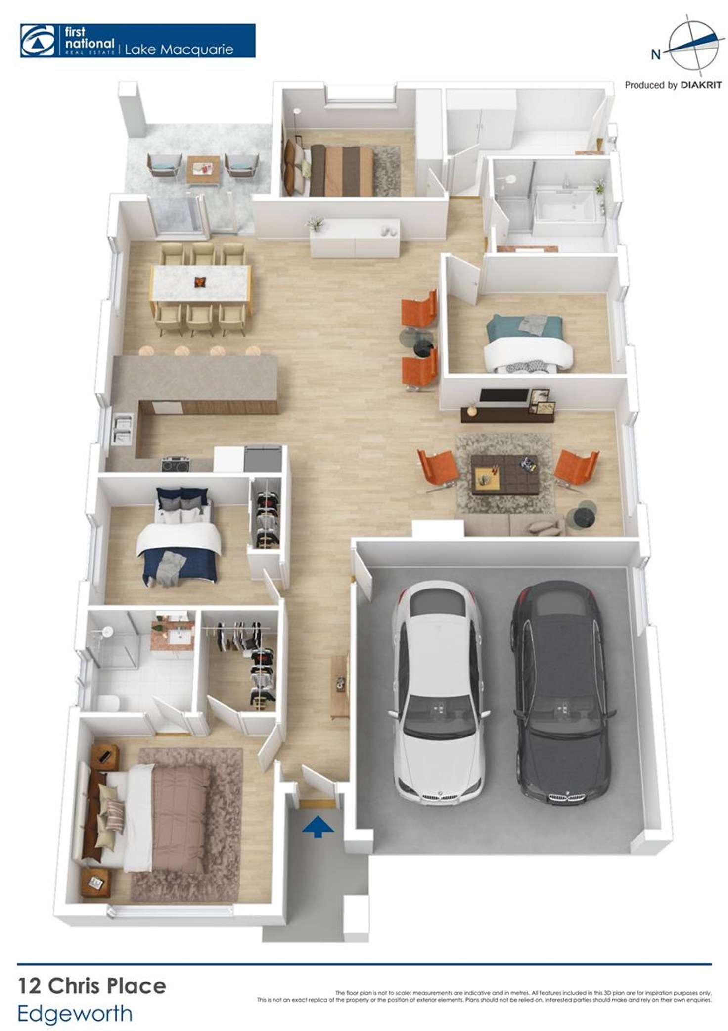 Floorplan of Homely house listing, 12 Chris Place, Edgeworth NSW 2285