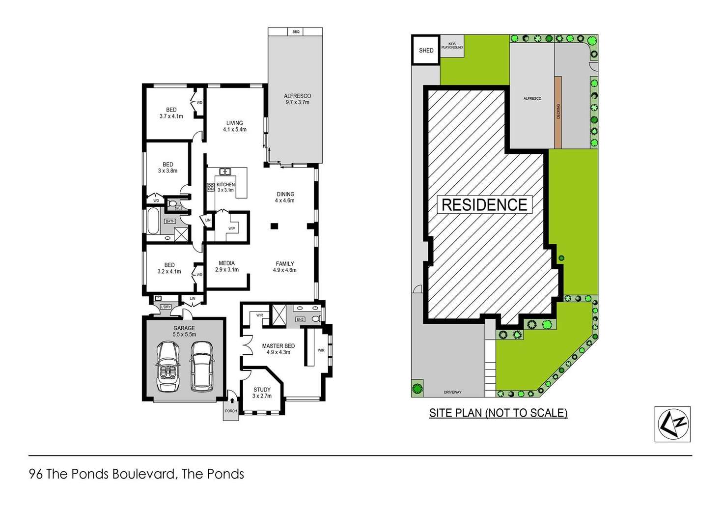 Floorplan of Homely house listing, 96 The Ponds Boulevard, The Ponds NSW 2769