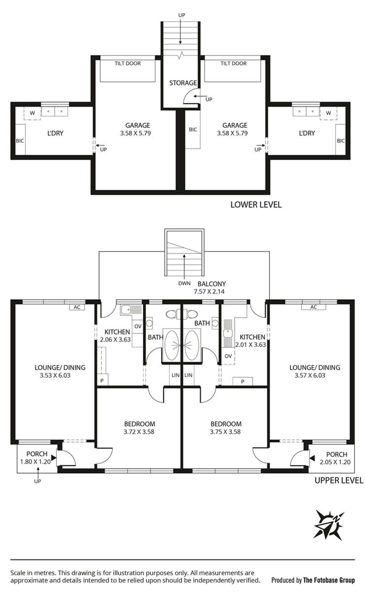 Floorplan of Homely house listing, 1&2/6 Seaview Road (adjacent Torrens Park & Mitcham), Lynton SA 5062