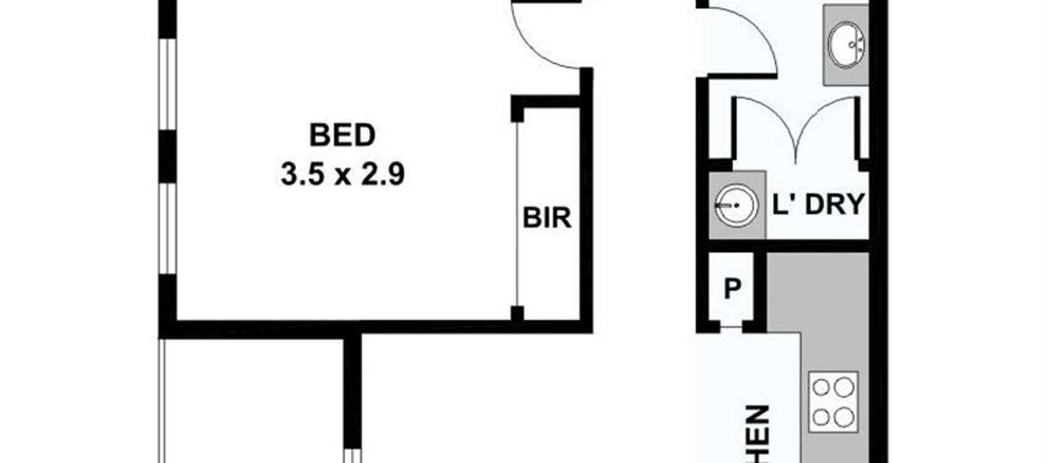 Floorplan of Homely apartment listing, 1/80 Dawson Street, Brunswick VIC 3056