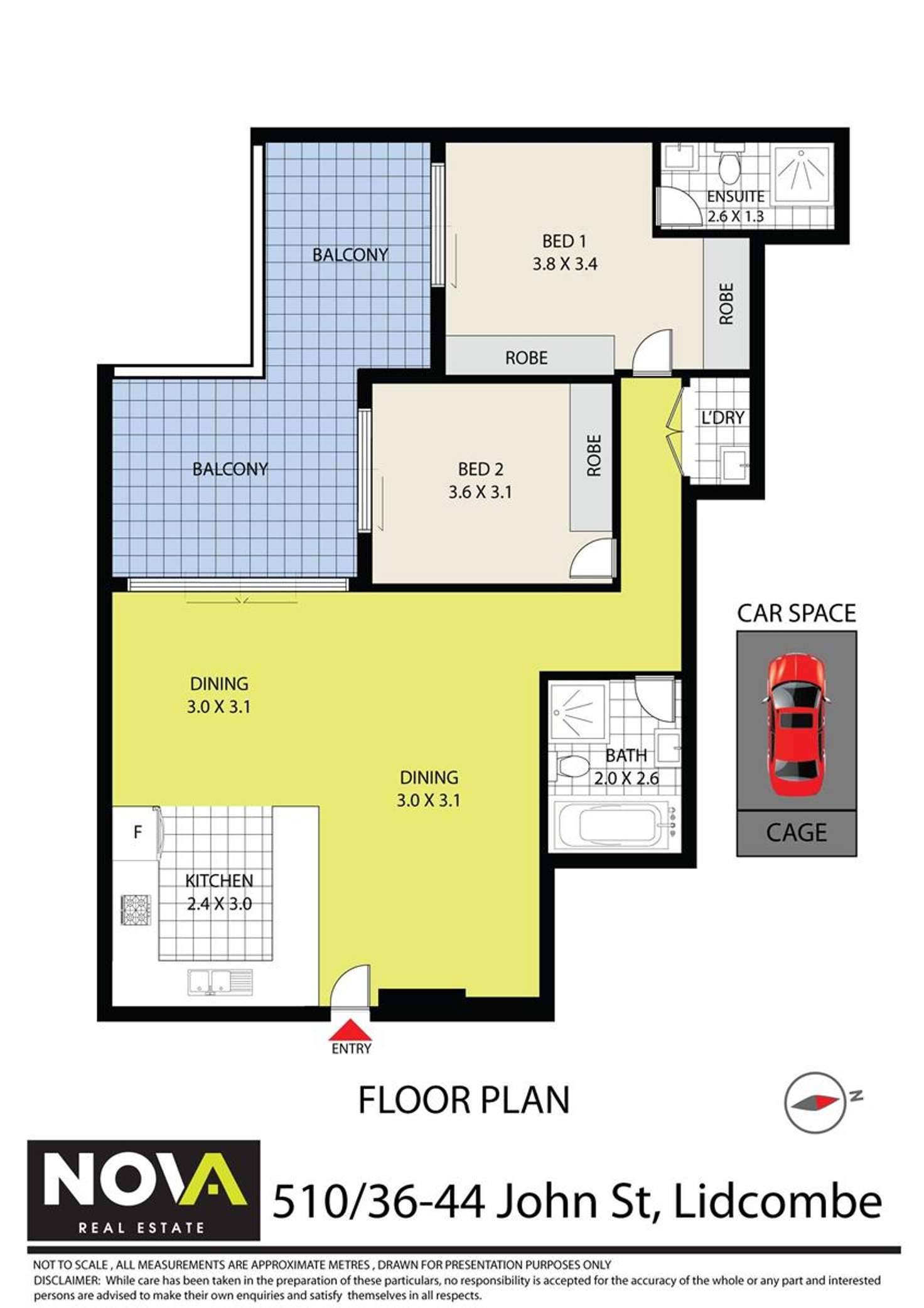 Floorplan of Homely apartment listing, 510/36-44 John Street, Lidcombe NSW 2141