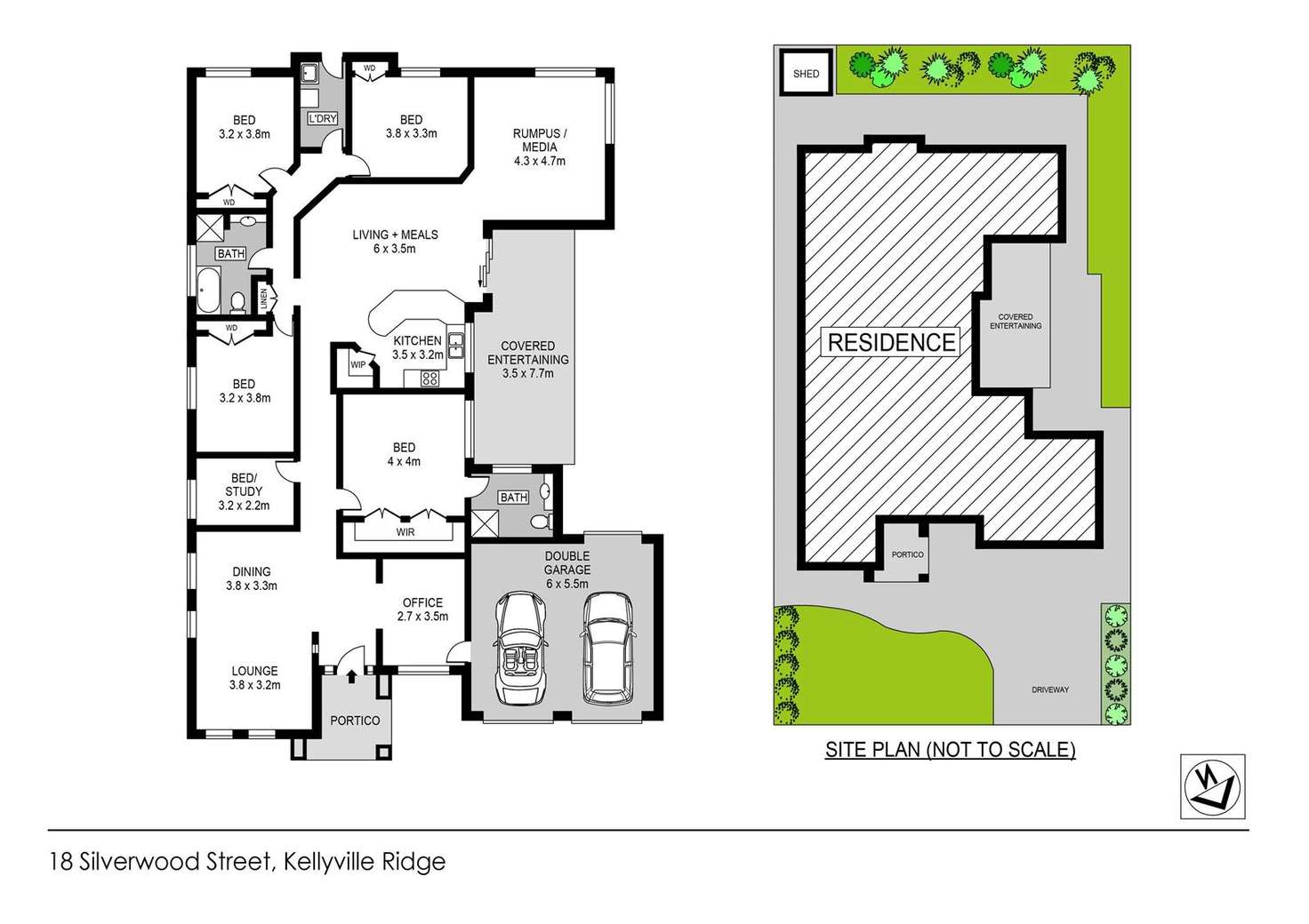 Floorplan of Homely house listing, 18 Silverwood Street, Kellyville Ridge NSW 2155