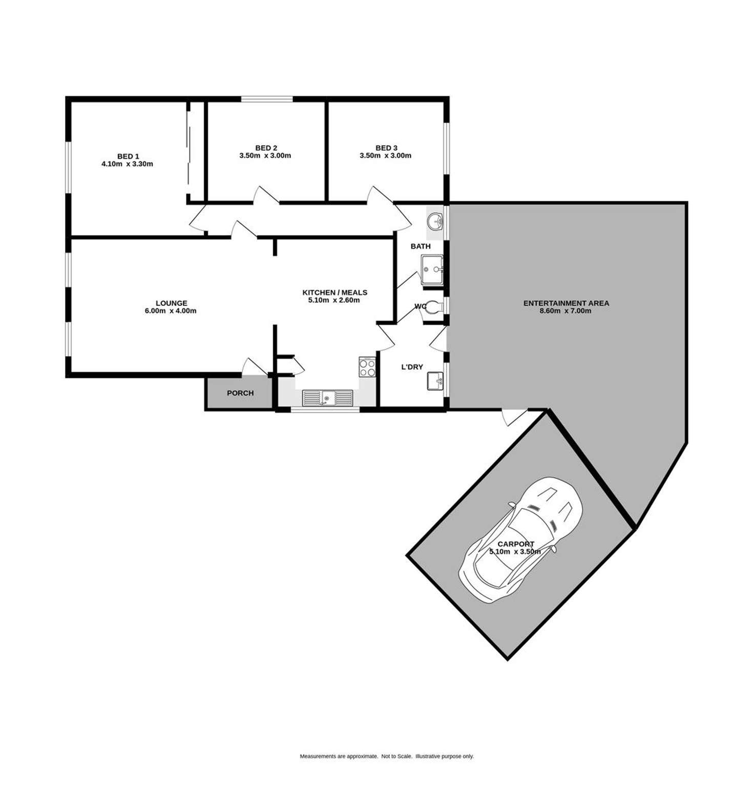 Floorplan of Homely house listing, 54 Hereford Street, Wodonga VIC 3690