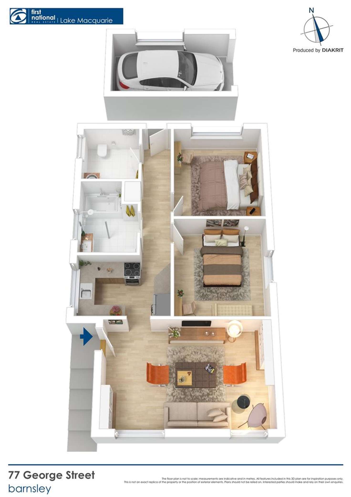 Floorplan of Homely house listing, 77 George Street, Barnsley NSW 2278