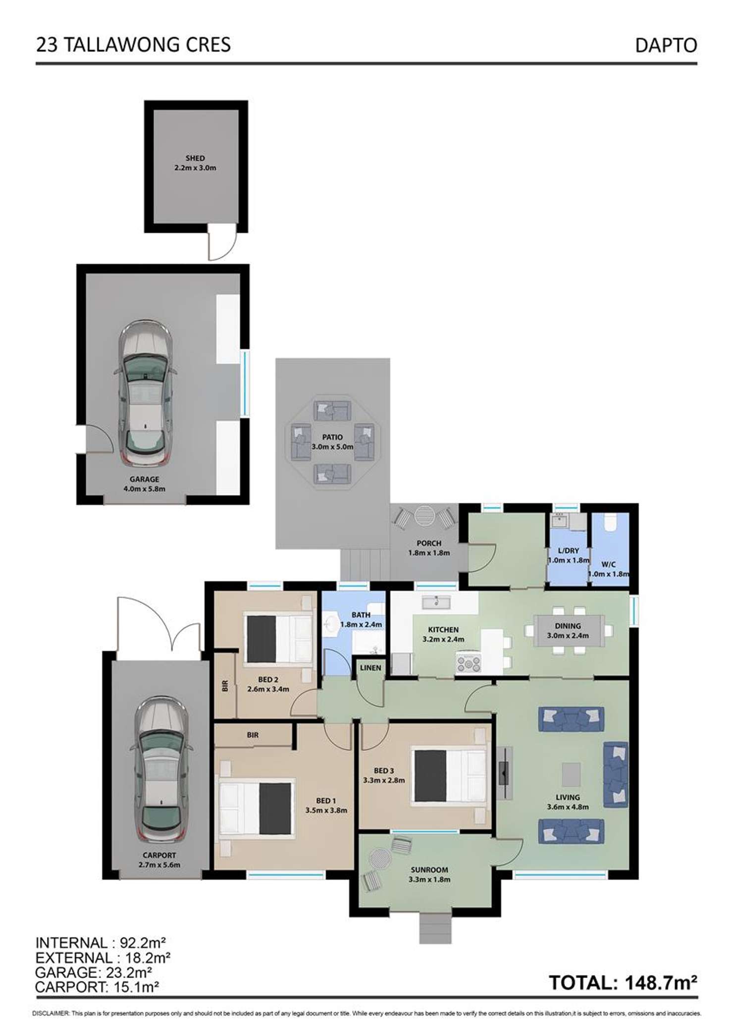 Floorplan of Homely house listing, 23 Tallawong Crescent, Dapto NSW 2530