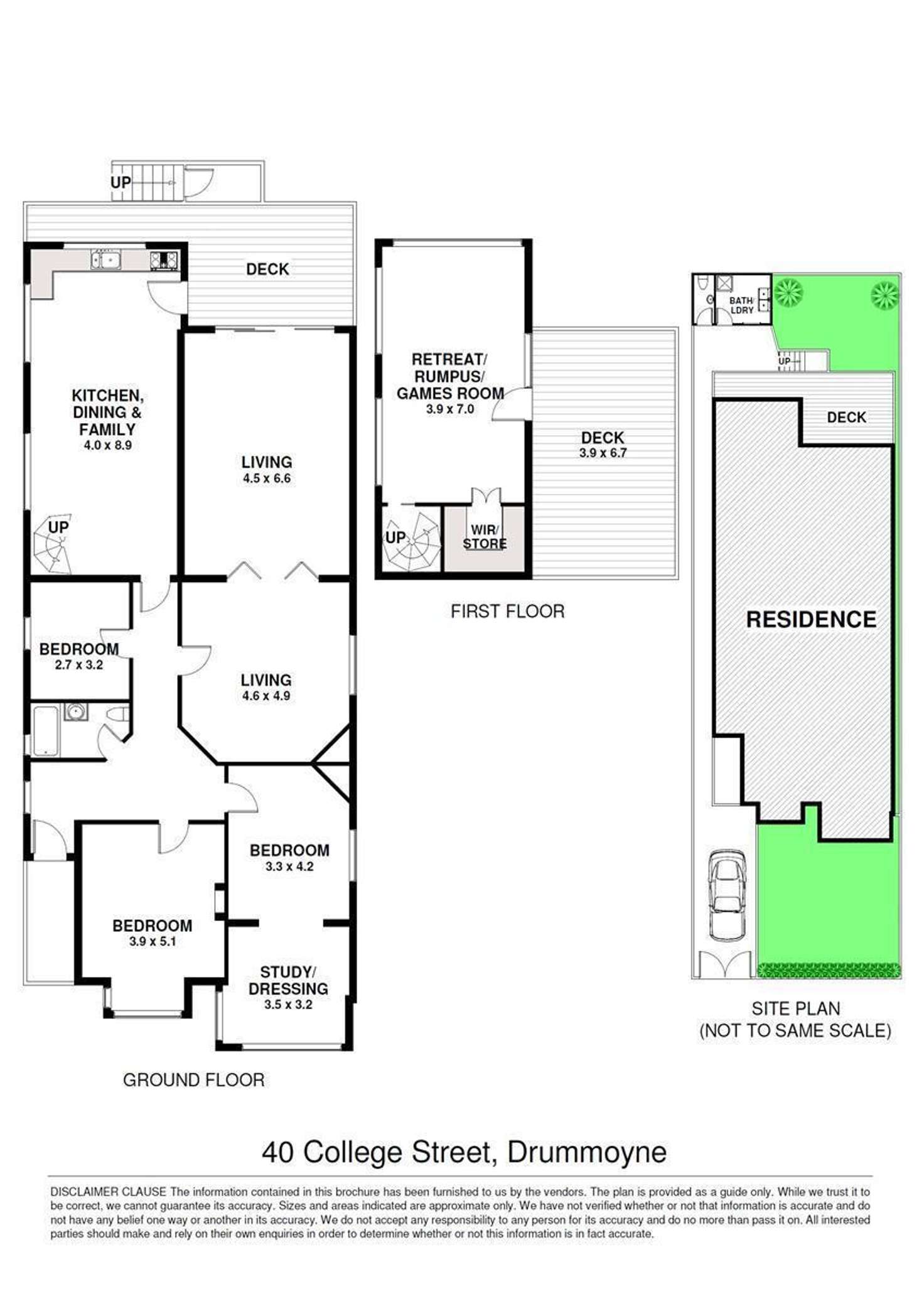 Floorplan of Homely house listing, 40 College Street, Drummoyne NSW 2047