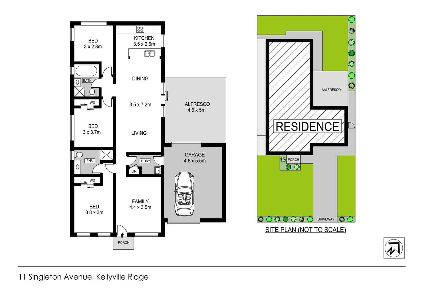Floorplan of Homely house listing, 11 Singleton Avenue, Kellyville Ridge NSW 2155