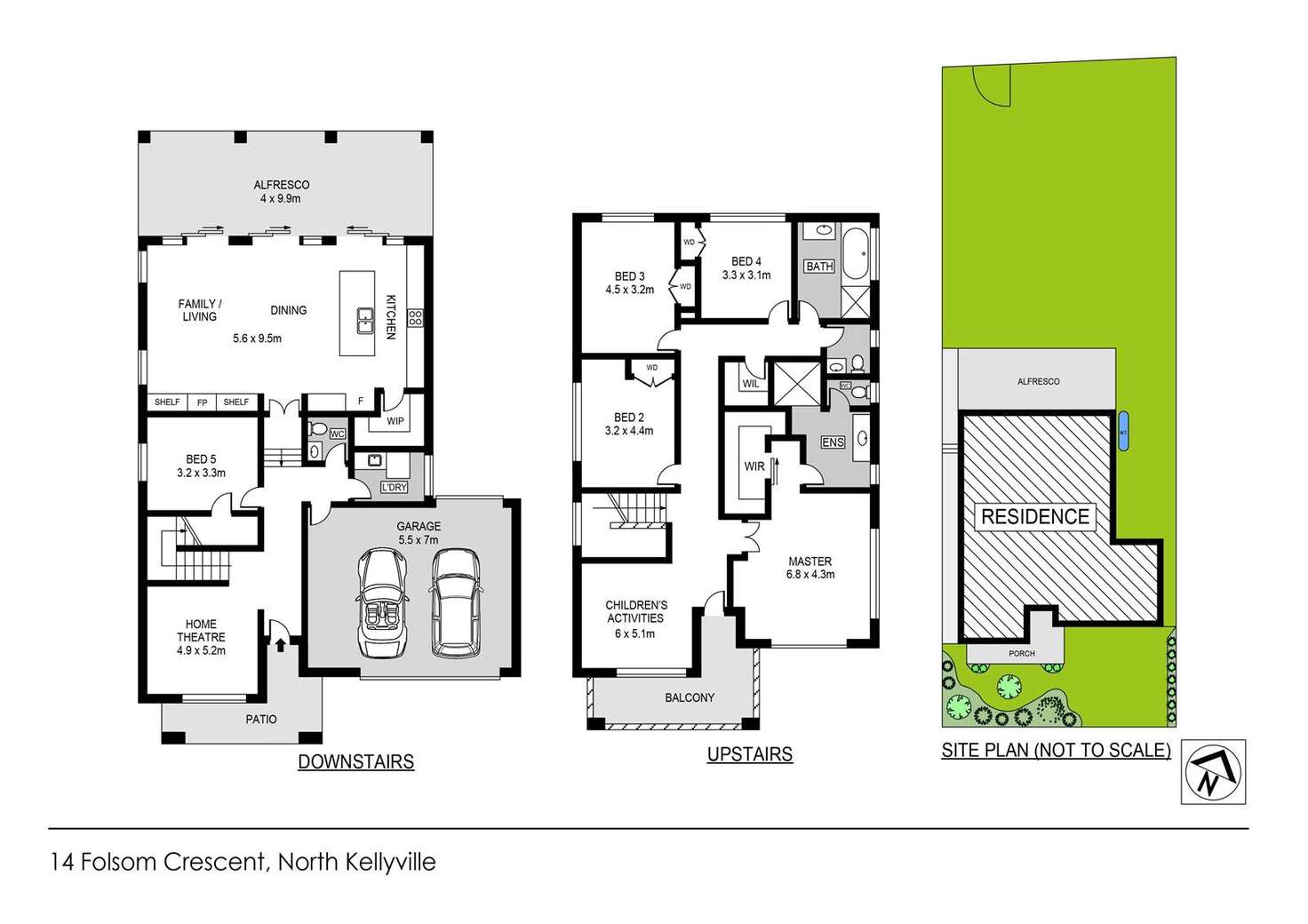 Floorplan of Homely house listing, 14 Folsom Crescent, North Kellyville NSW 2155