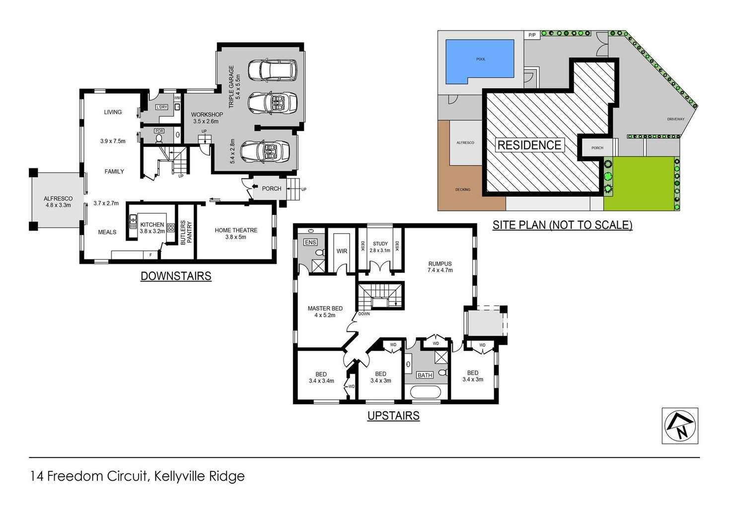 Floorplan of Homely house listing, 14 Freedom Circuit, Kellyville Ridge NSW 2155
