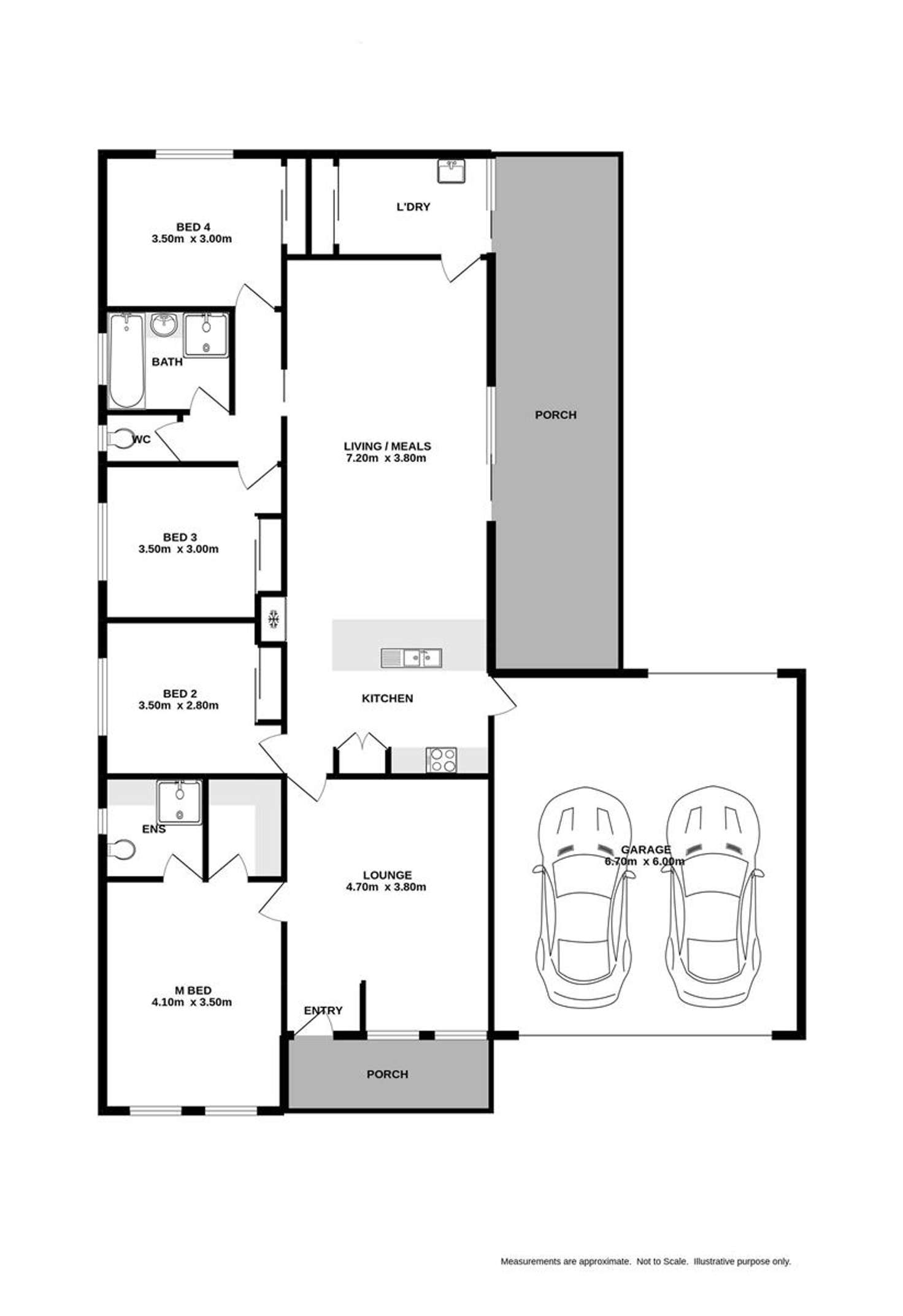 Floorplan of Homely house listing, 22 McAuliffe Street, Wodonga VIC 3690
