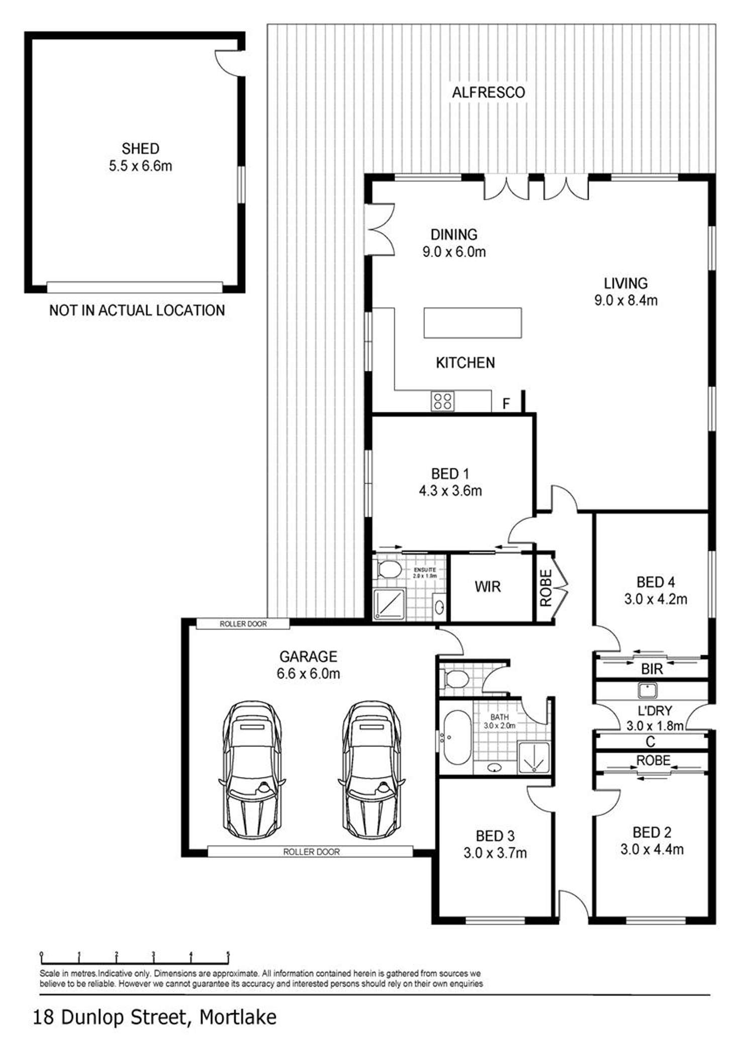 Floorplan of Homely house listing, 18 Dunlop Street, Mortlake VIC 3272