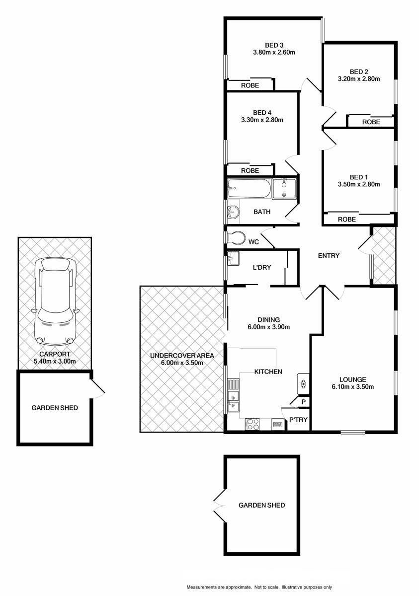 Floorplan of Homely house listing, 12 Emerald Avenue, Wodonga VIC 3690