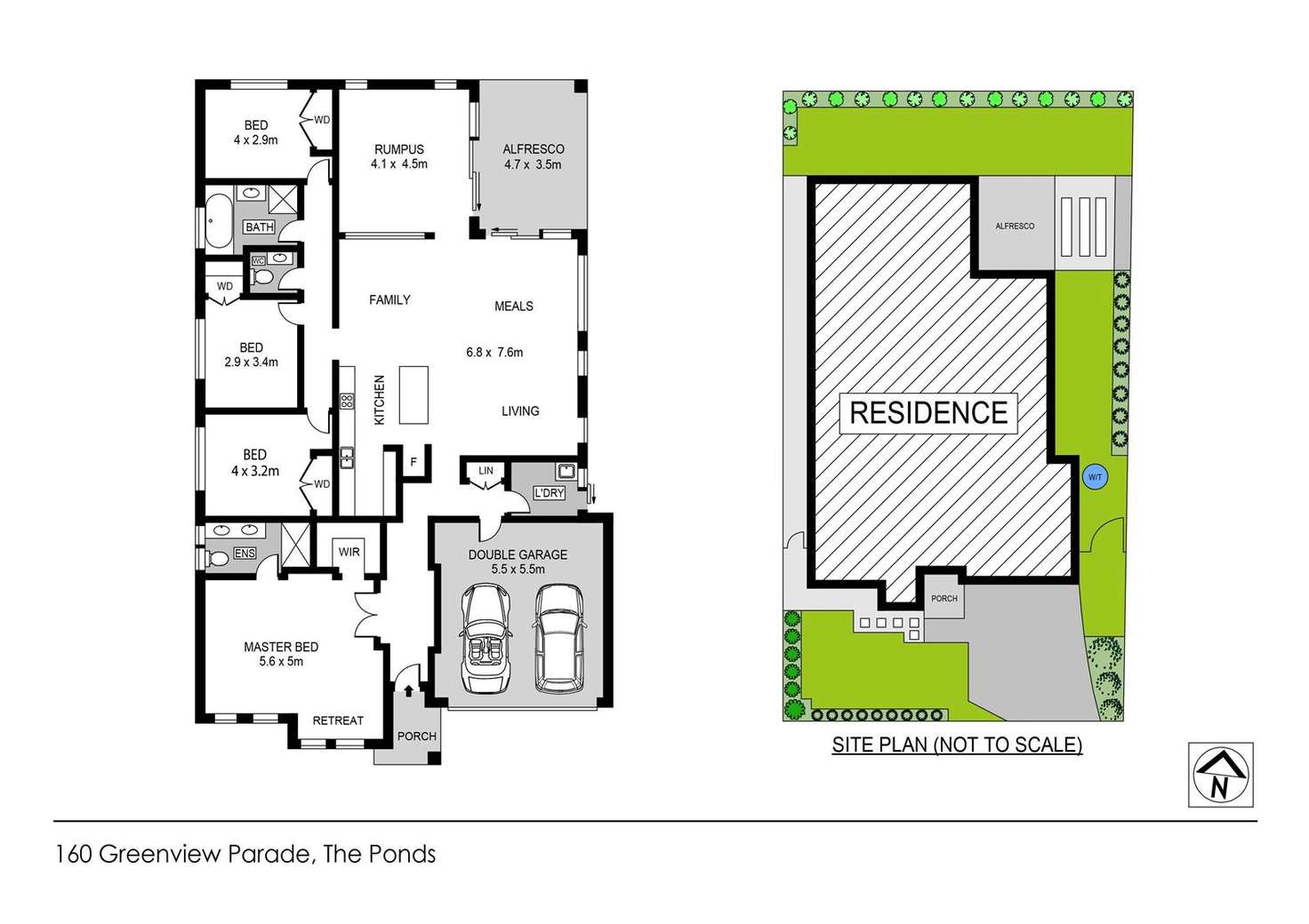 Floorplan of Homely house listing, 160 Greenview Parade, The Ponds NSW 2769