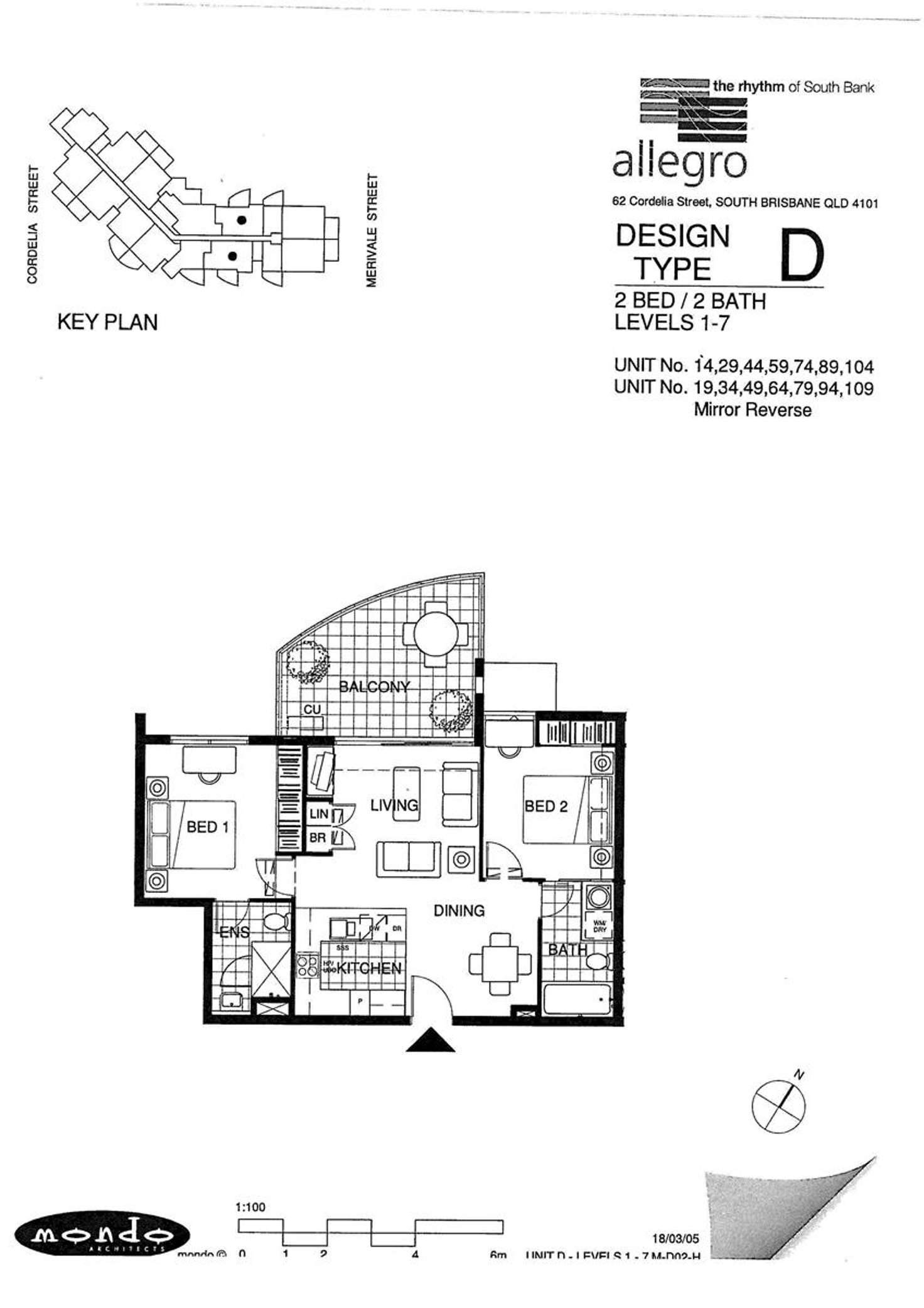 Floorplan of Homely apartment listing, 94/62 Cordelia Street, South Brisbane QLD 4101