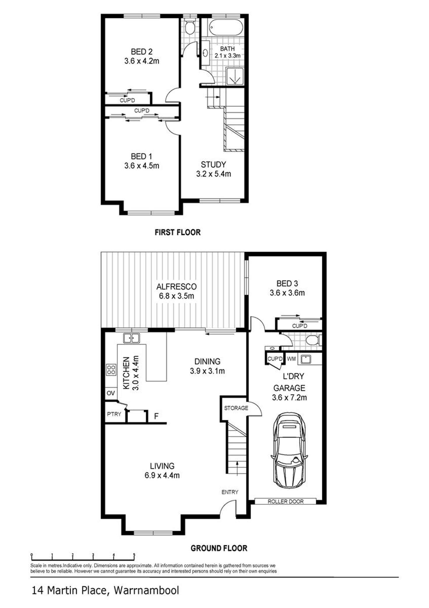 Floorplan of Homely house listing, 14 Martin Place, Warrnambool VIC 3280