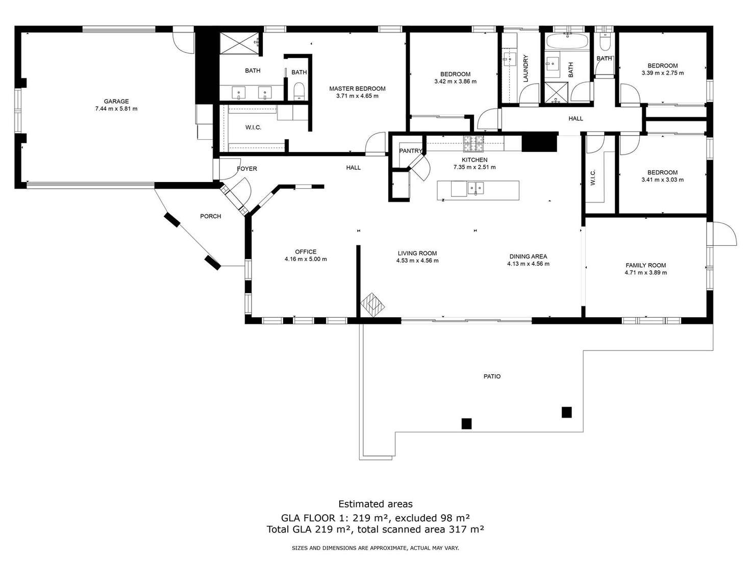 Floorplan of Homely house listing, 4 Rix Mews, Leneva VIC 3691