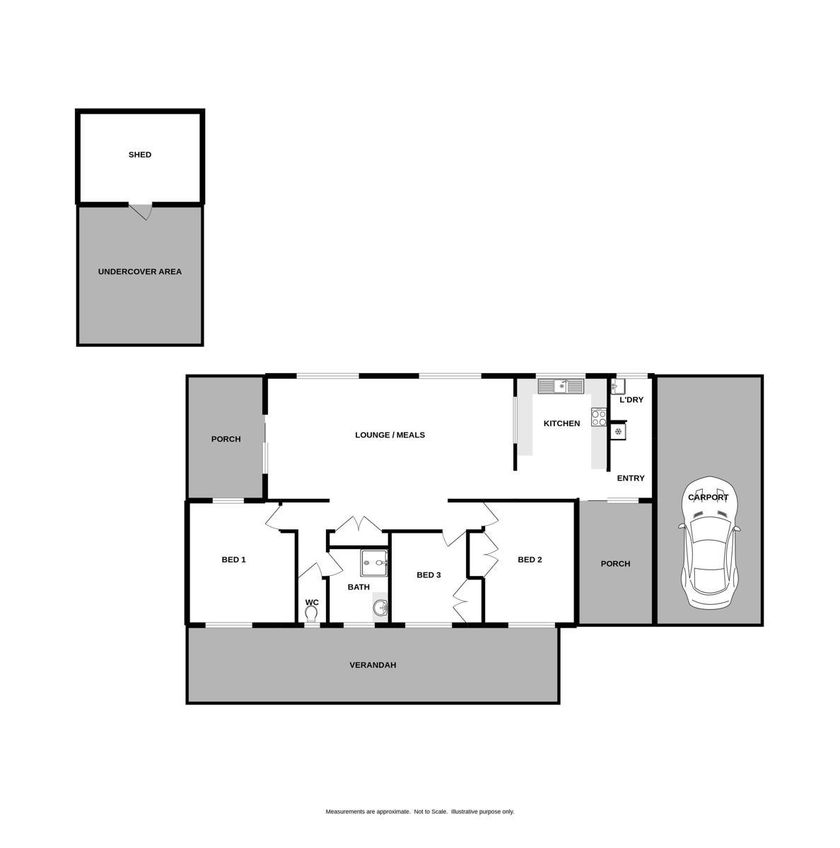 Floorplan of Homely house listing, 3 Hartwig Road, Wodonga VIC 3690