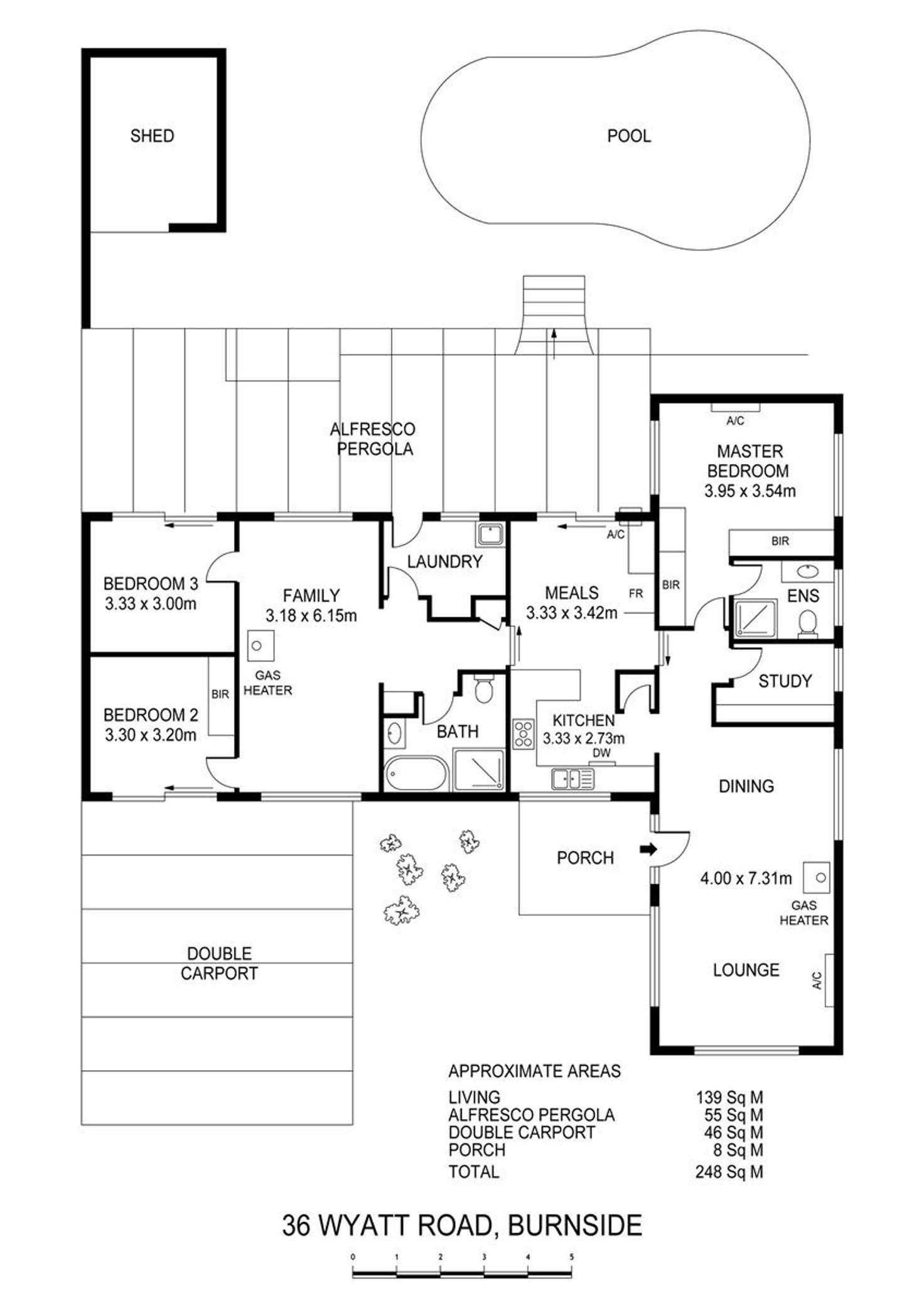 Floorplan of Homely house listing, 36 Wyatt Road, Burnside SA 5066