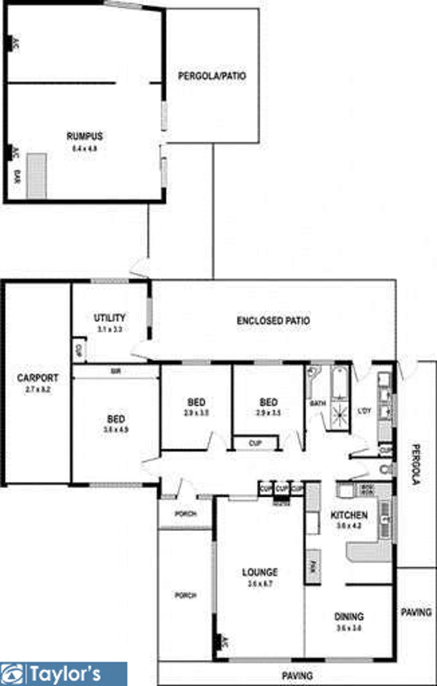 Floorplan of Homely house listing, 13 Jennifer Terrace, Parafield Gardens SA 5107