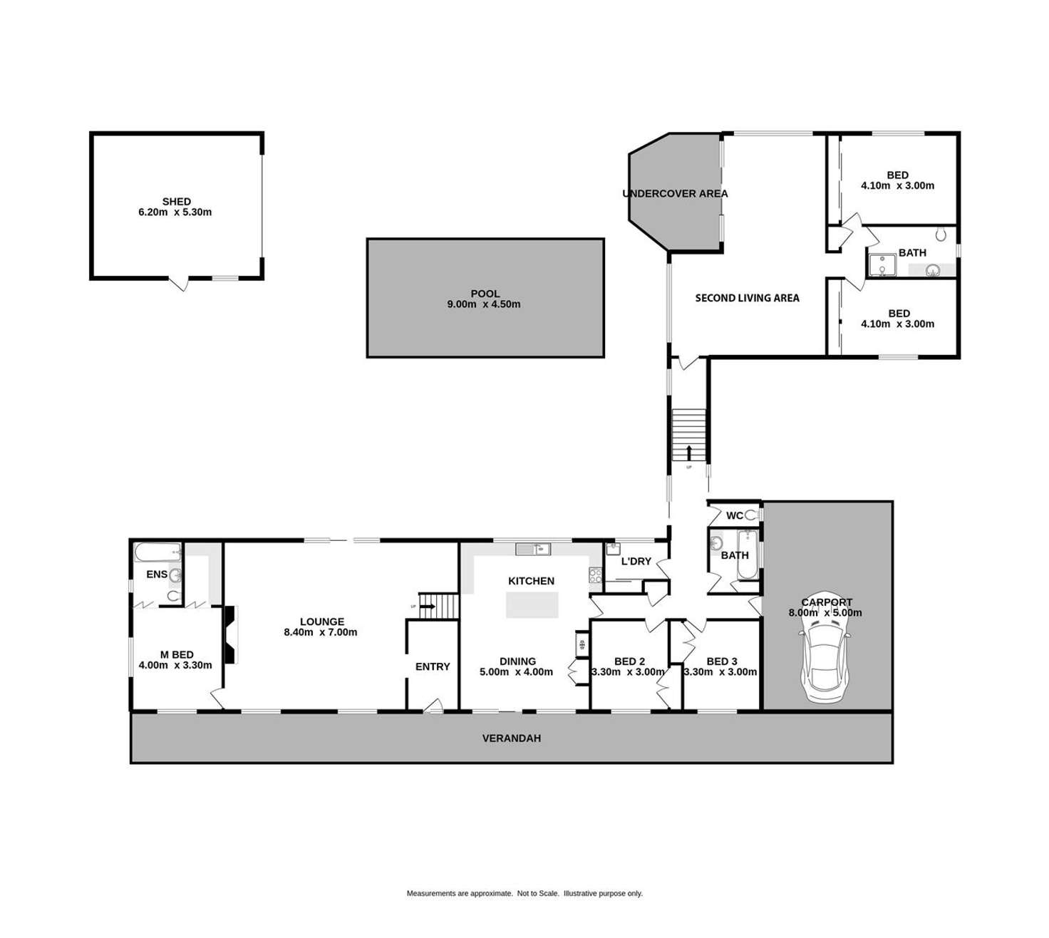 Floorplan of Homely house listing, 2 Ford Court, Baranduda VIC 3691